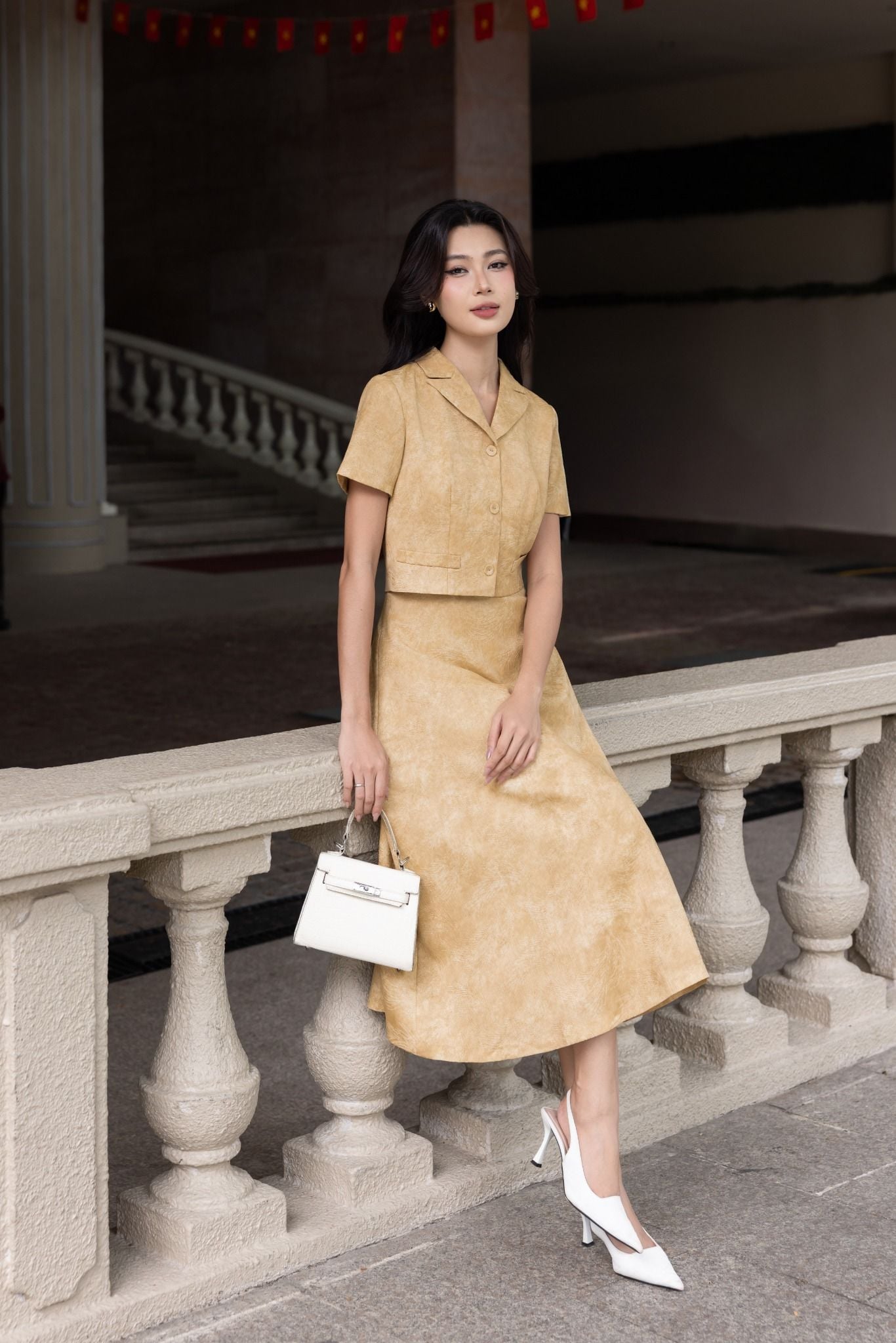 ĐẦM LIỀN CỔ BẺ D04012