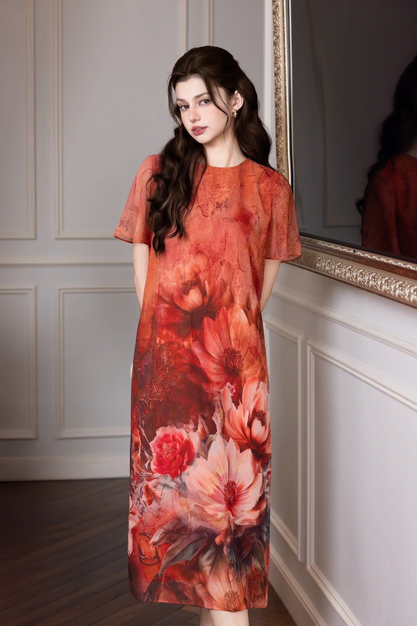 ĐẦM SUÔNG HOA D04132