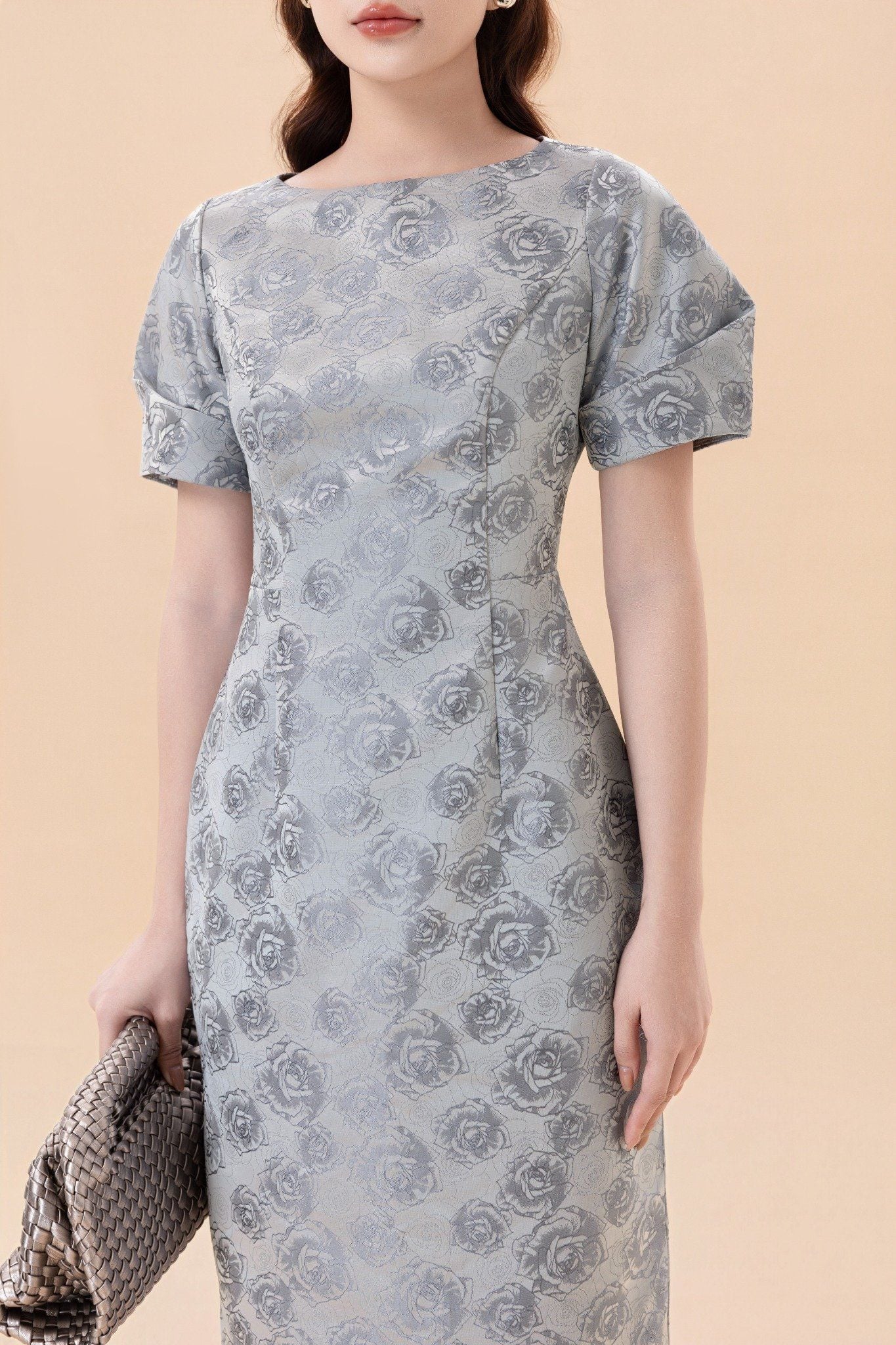 ĐẦM HOA TAY BỒNG D06752