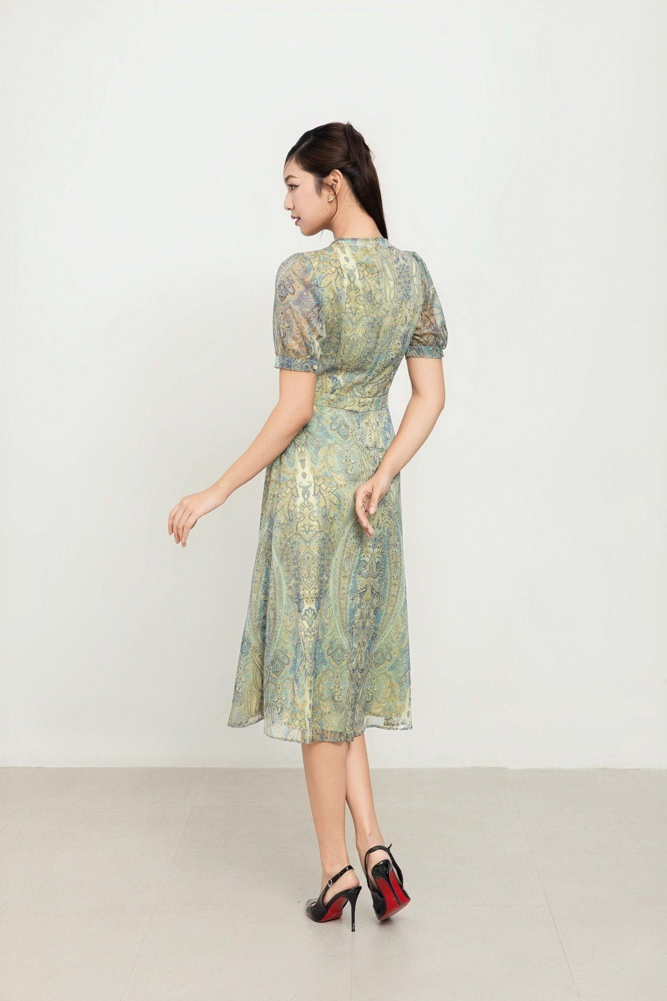 ĐẦM VOAN HOA D06942