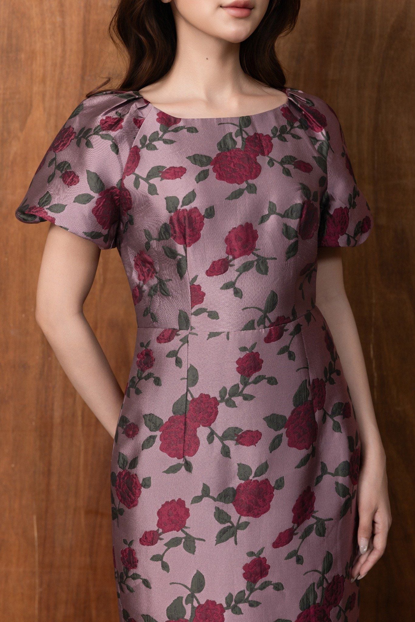 ĐẦM GẤM HOA D07042