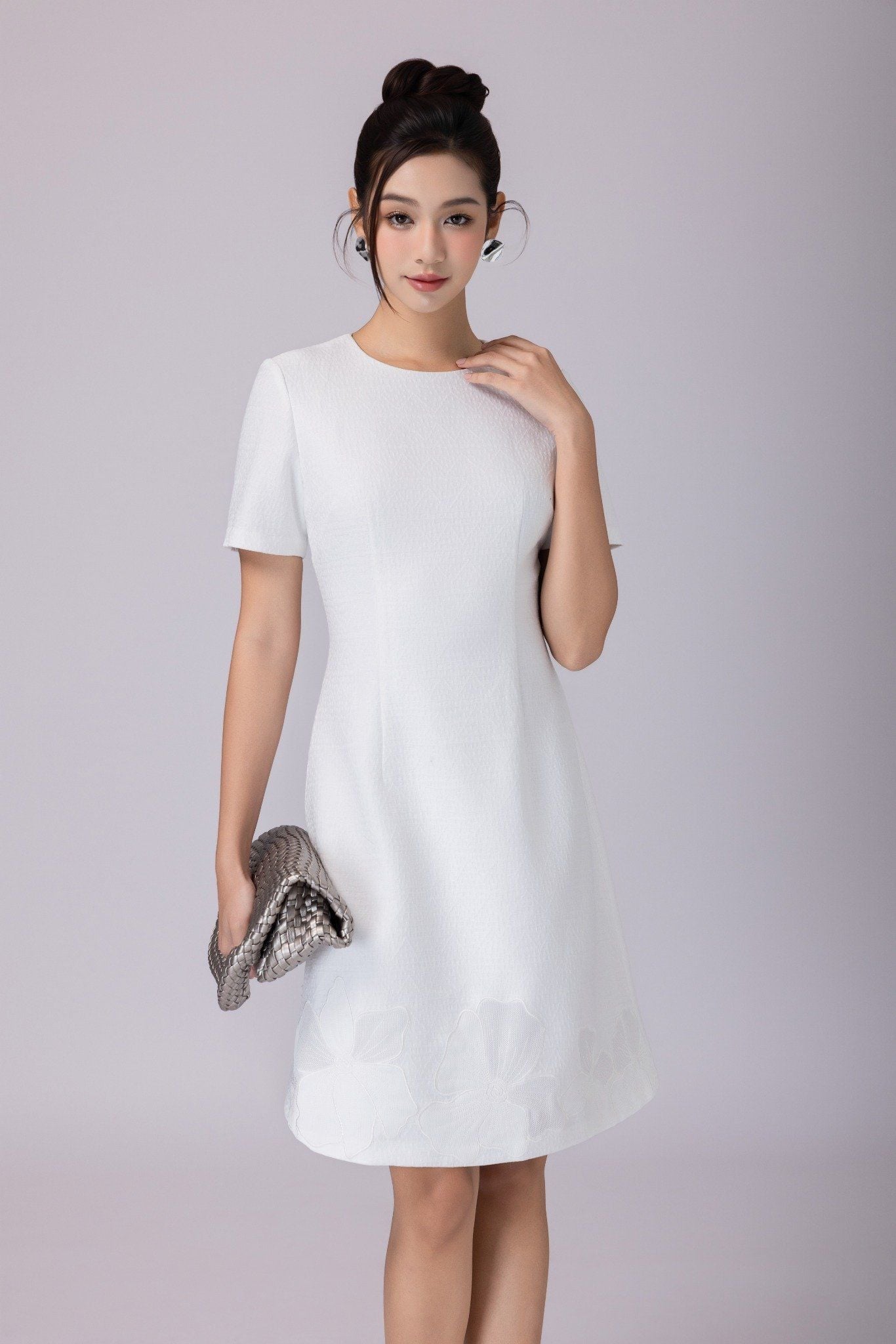 ĐẦM GẤM TRẮNG D07092