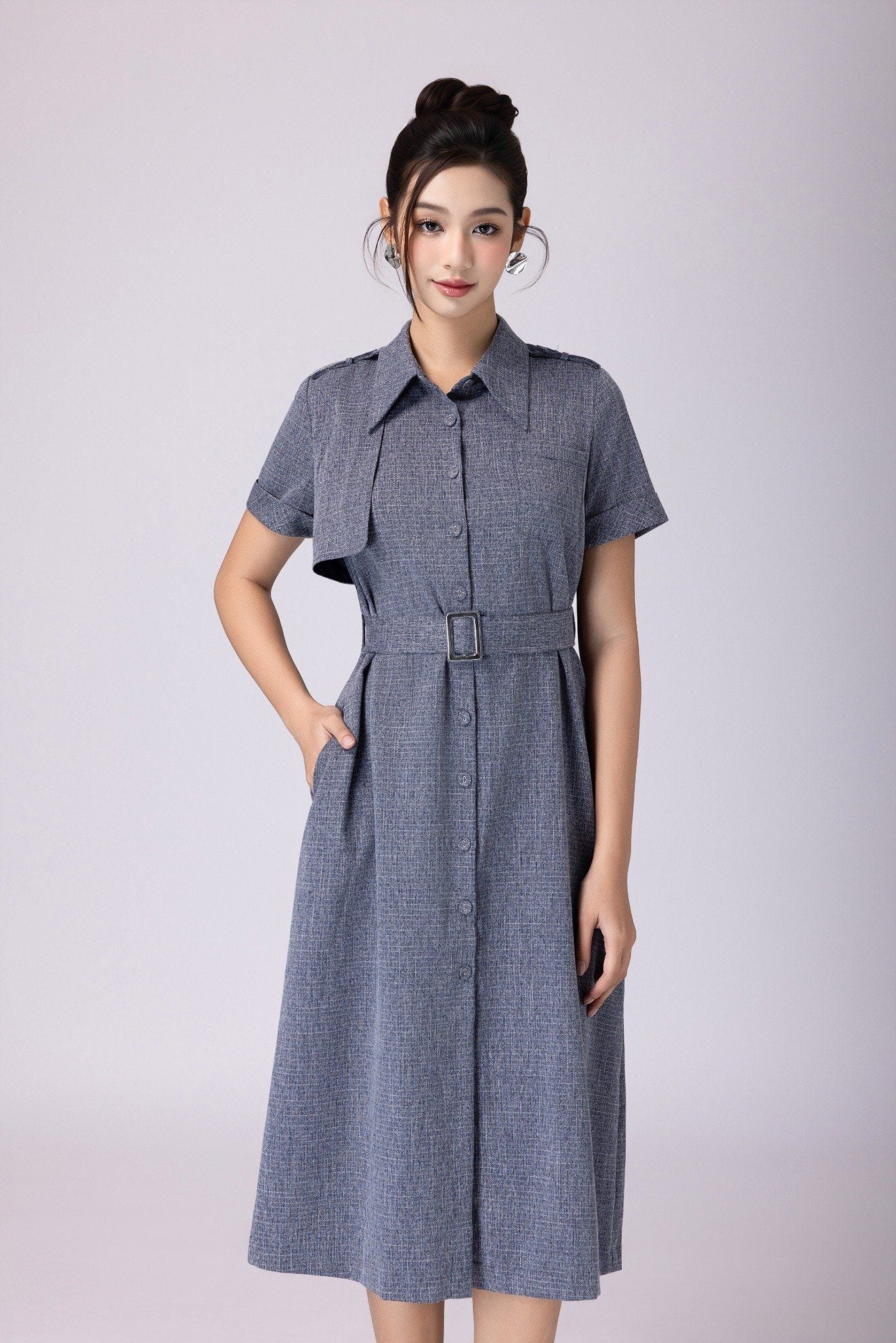 ĐẦM CỔ BẺ D07102