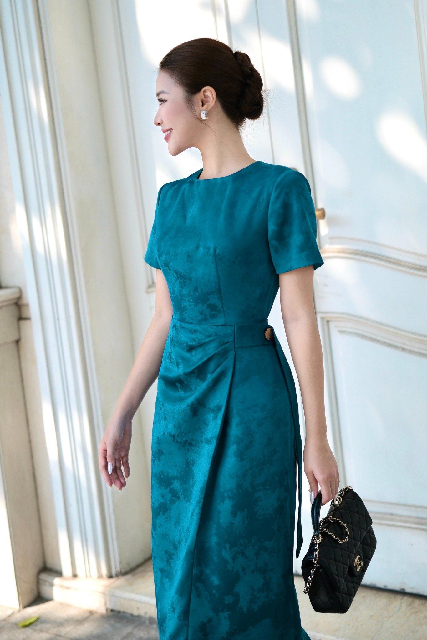 ĐẦM LỤA THIẾT KẾ D07152