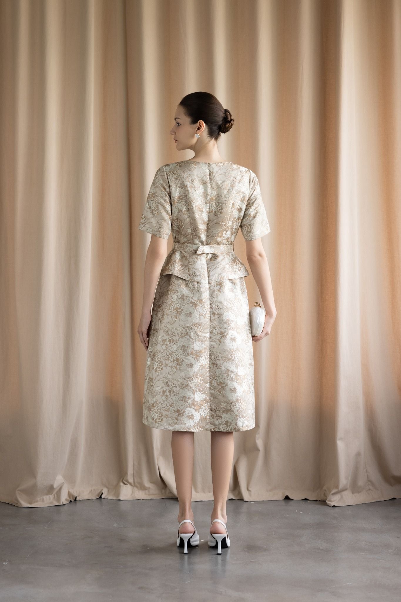 ĐẦM GẤM HOẠ TIẾT D07182