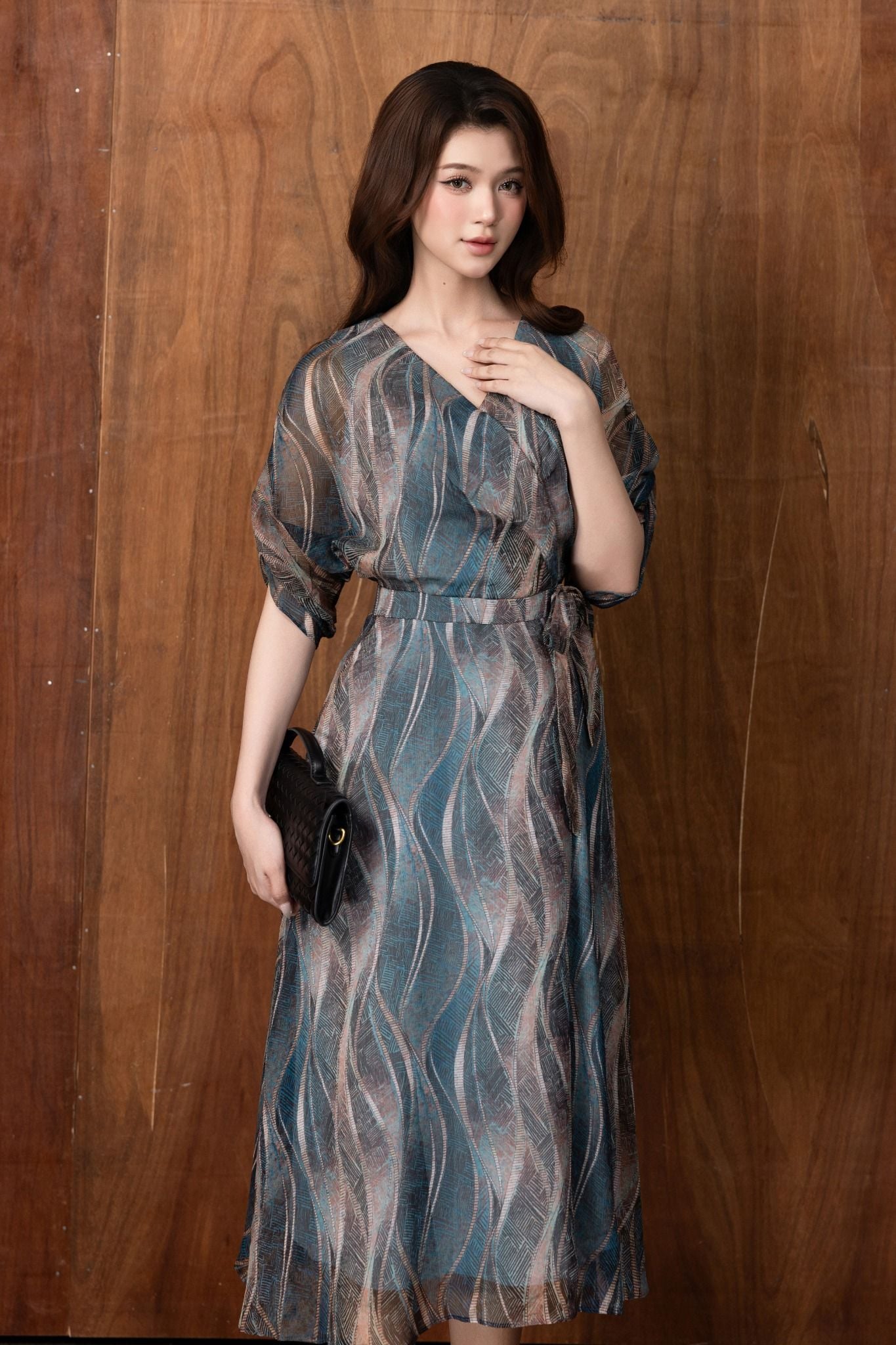 ĐẦM VOAN HOẠ TIẾT D07262