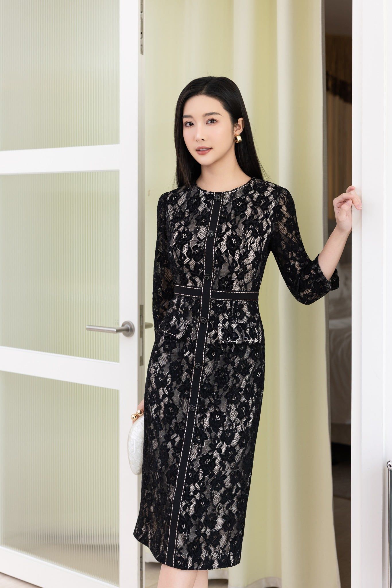 ĐẦM ÔM REN CAO CẤP D07382