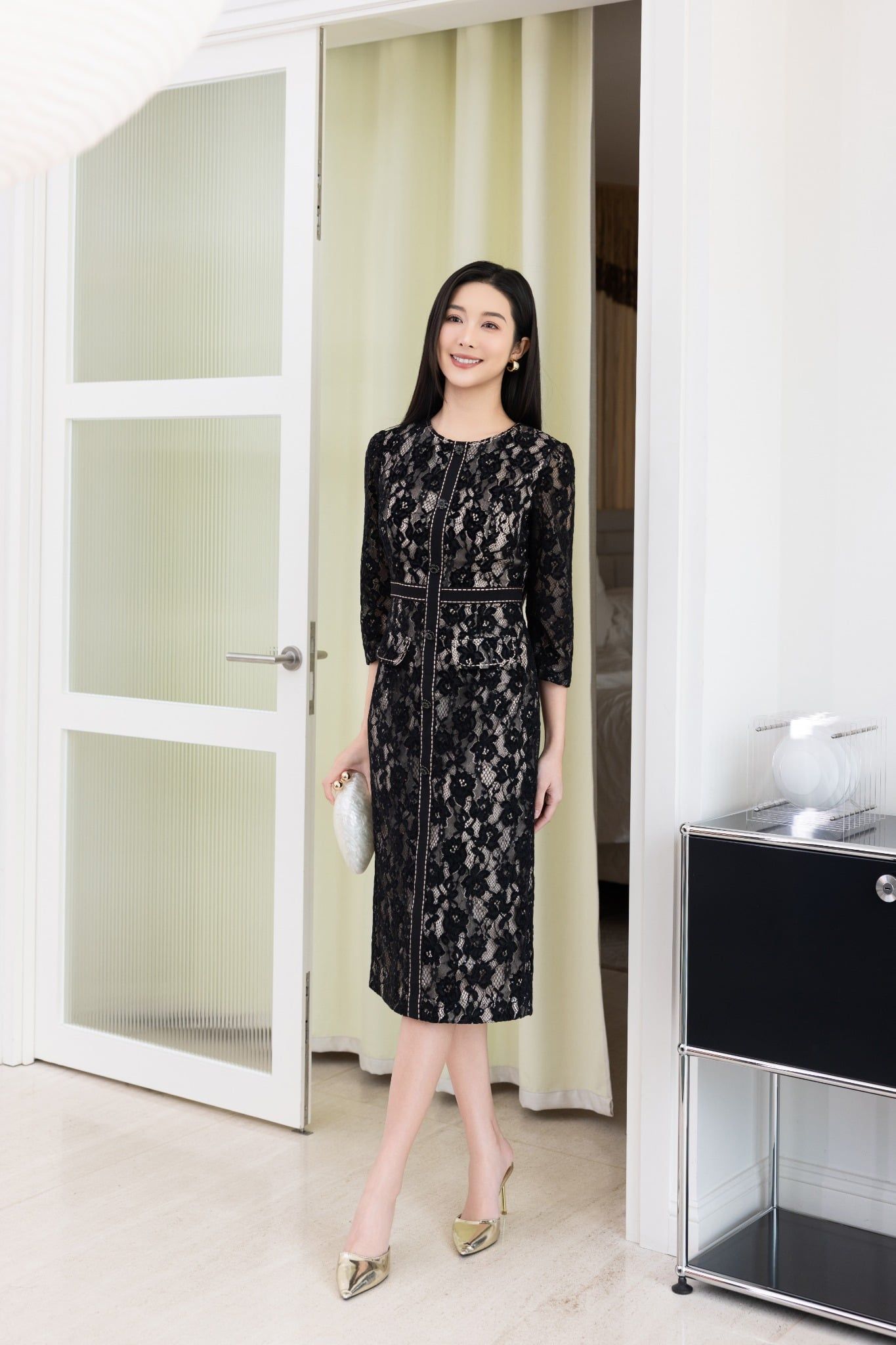 ĐẦM ÔM REN CAO CẤP D07382