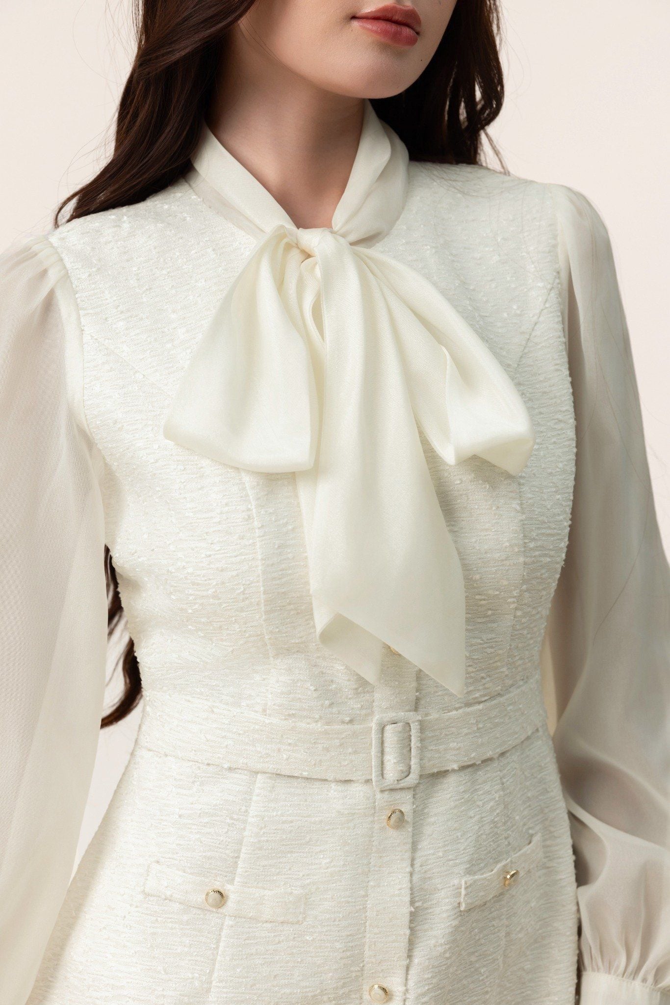 ĐẦM TRẮNG CỔ NƠ D07392