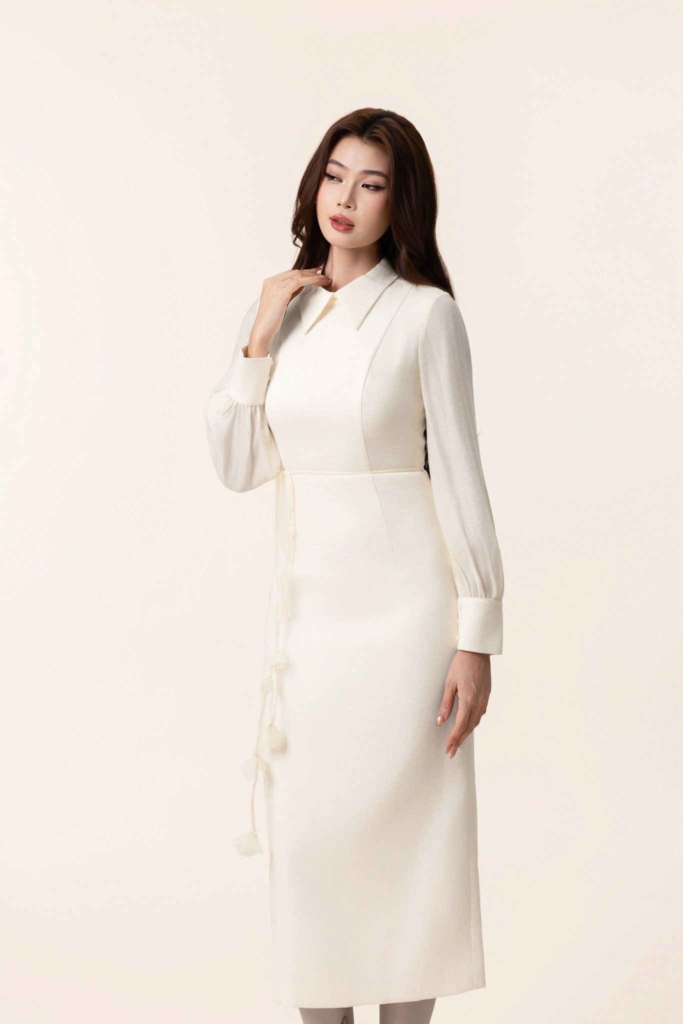 ĐẦM TRẮNG THIẾT KẾ D07402