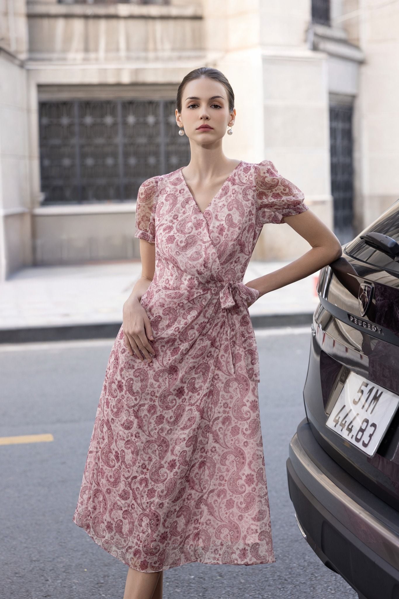 ĐẦM VOAN HOẠ TIẾT D08012