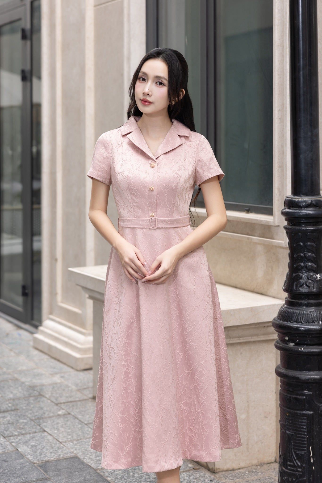 ĐẦM LỤA VÂN NỔI D08492