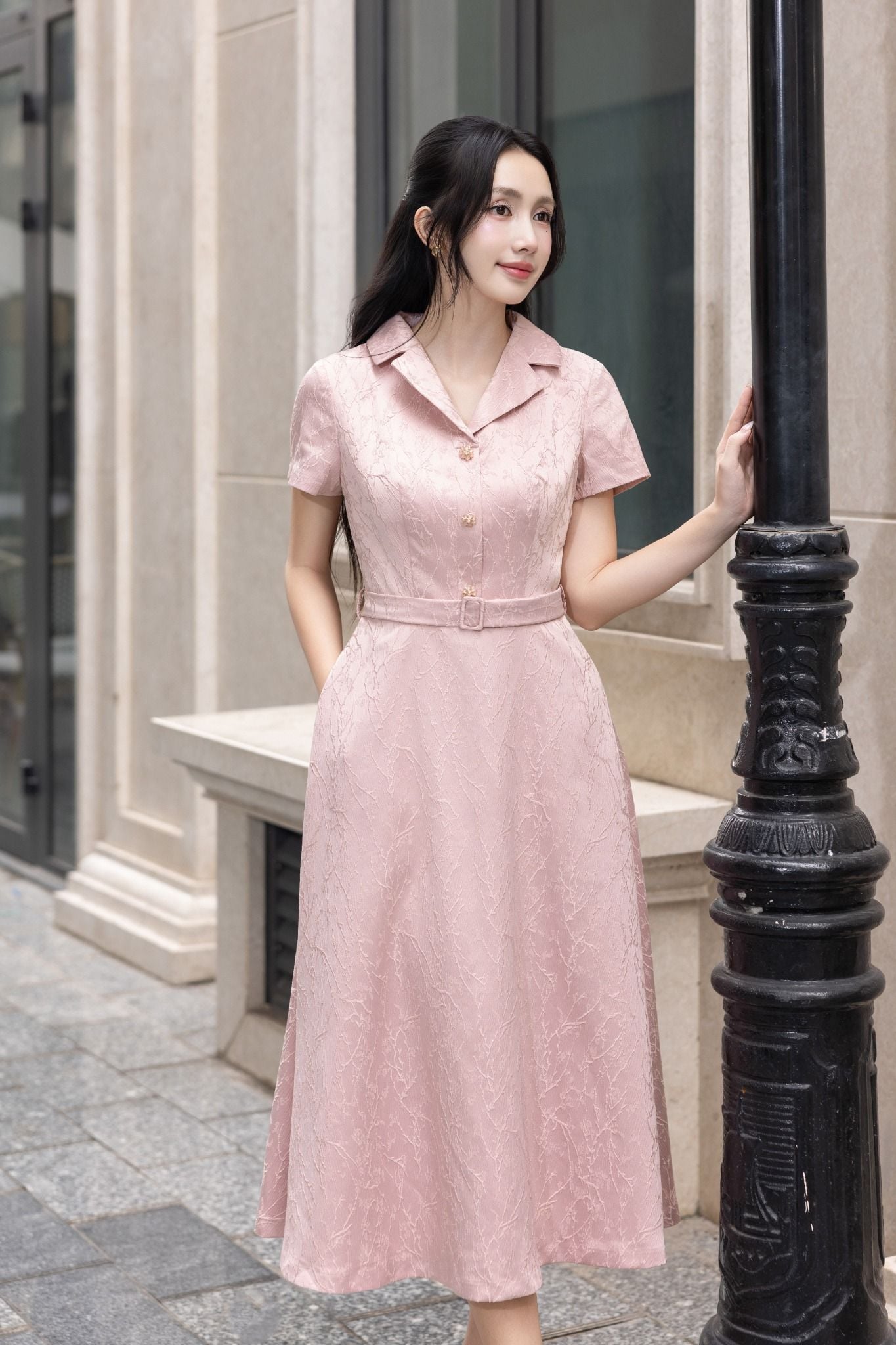 ĐẦM LỤA VÂN NỔI D08492