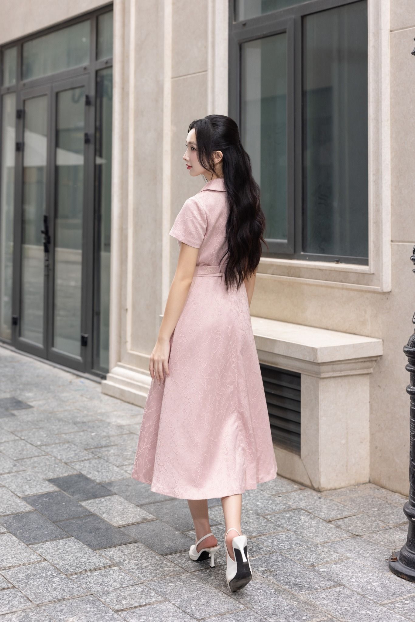 ĐẦM LỤA VÂN NỔI D08492