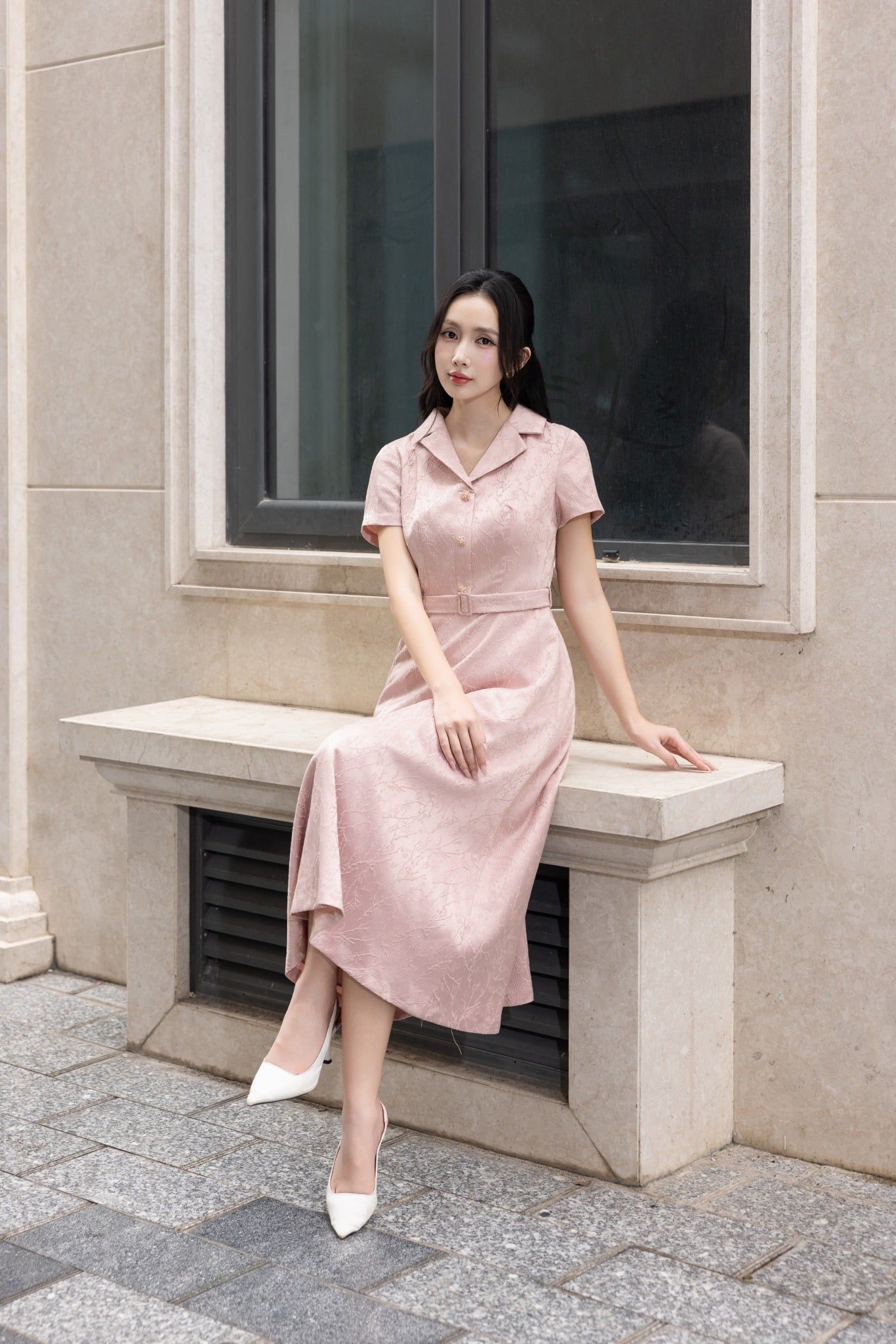 ĐẦM LỤA VÂN NỔI D08492