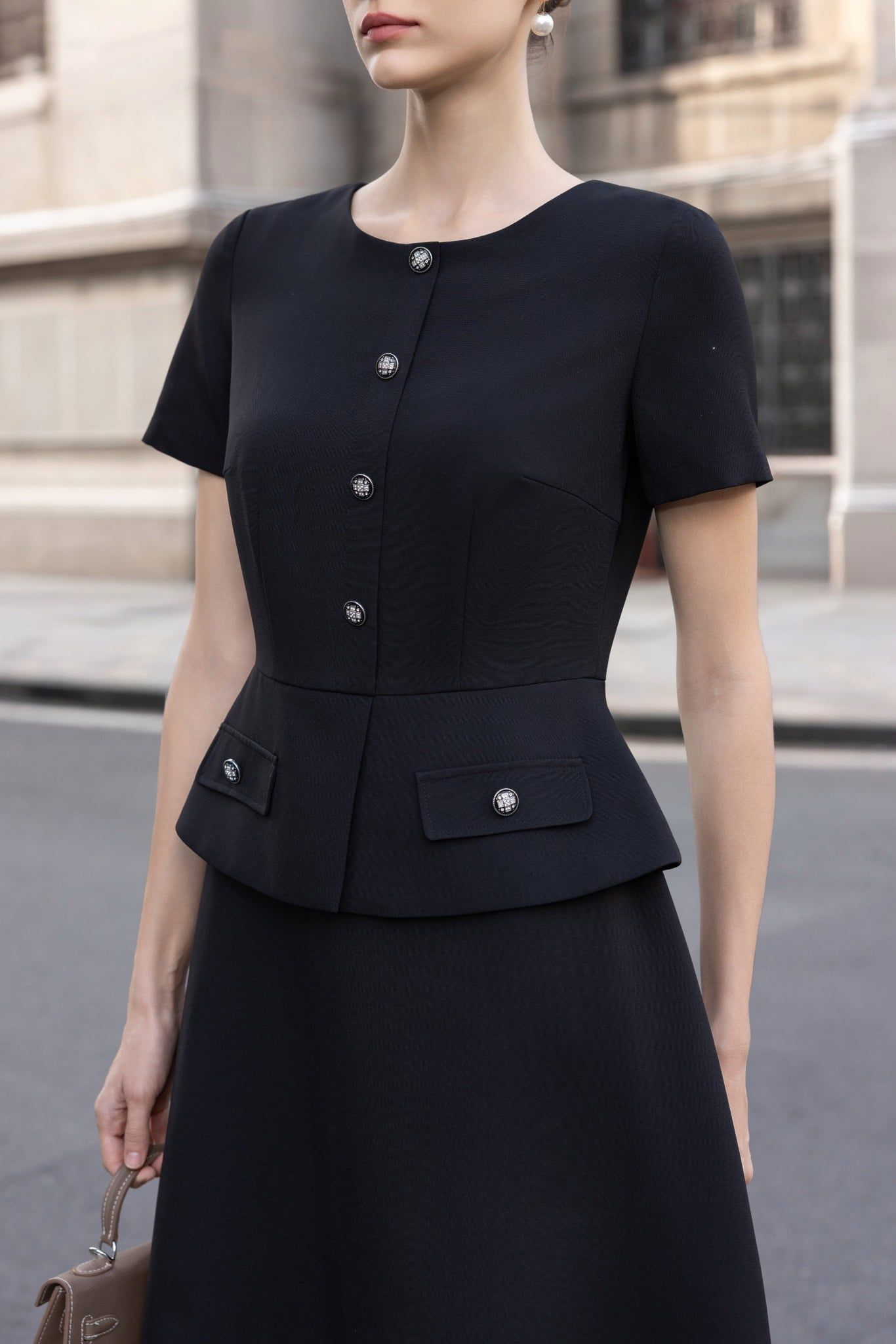 ĐẦM LIỀN PEPLUM D08512