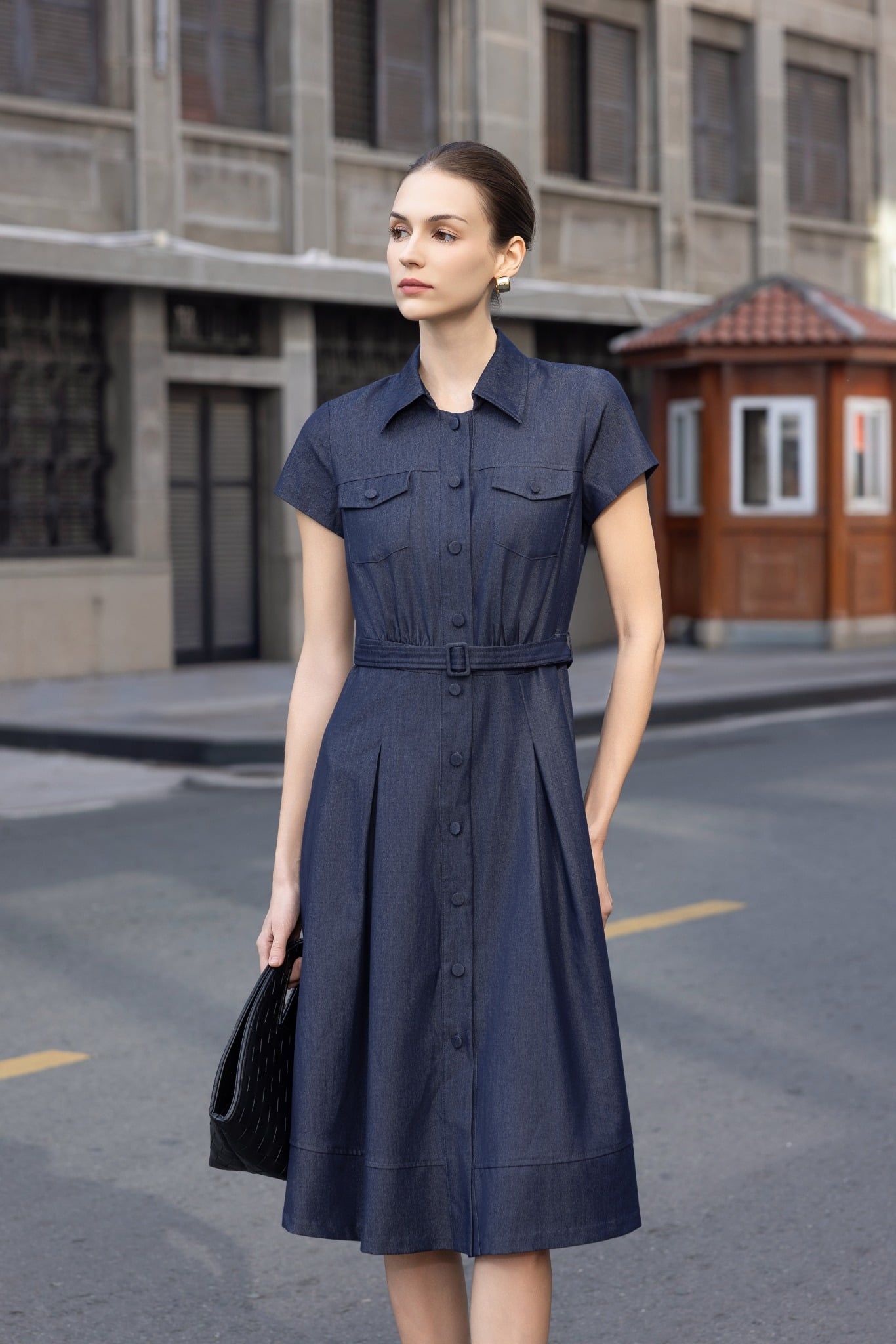 ĐẦM DENIM CỔ BẺ D08532