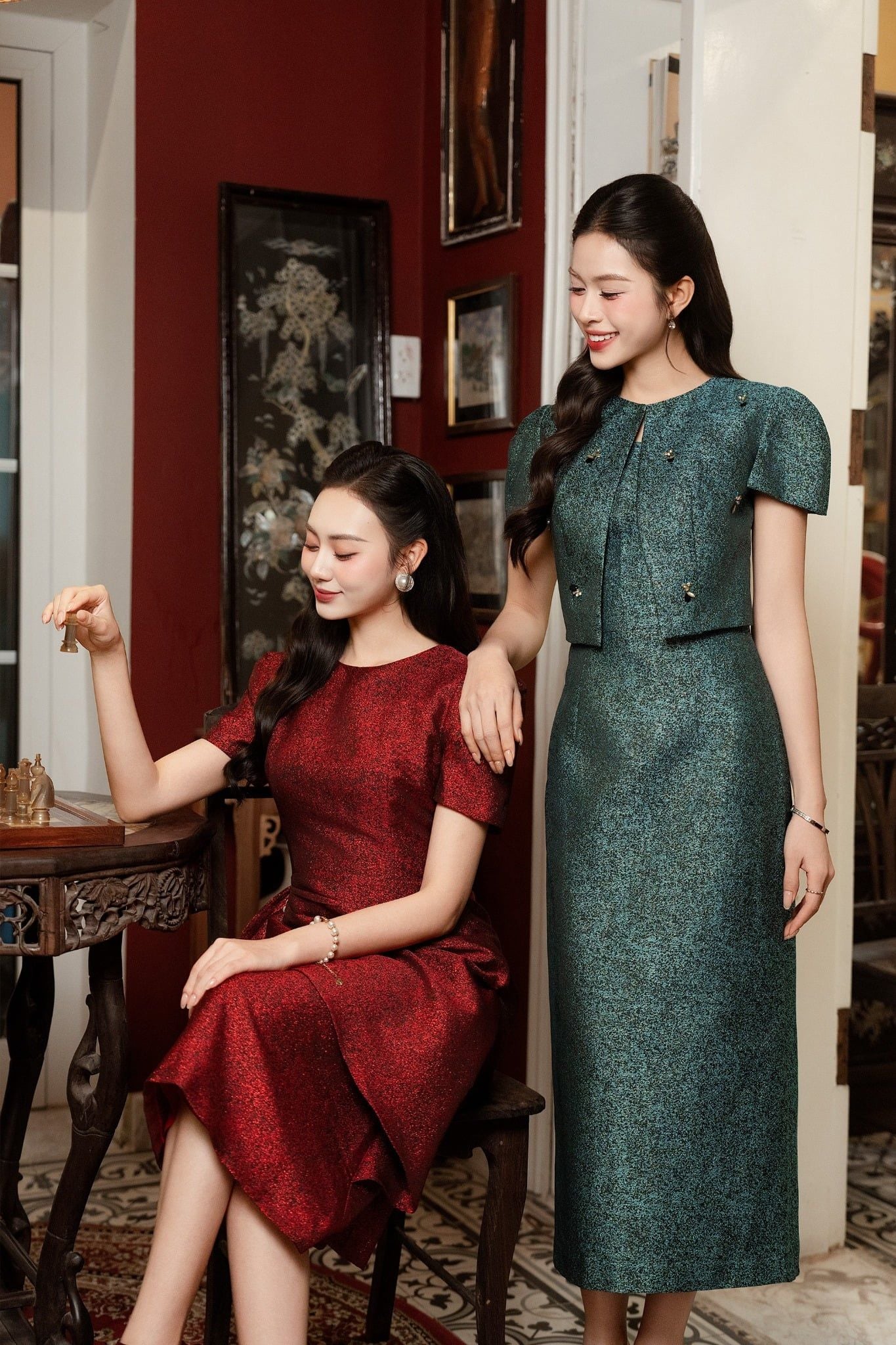 ĐẦM TIỆC GẤM ÁNH NHŨ D08992