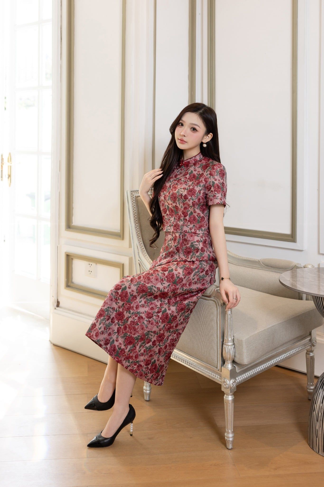 SƯỜN XÁM HOA ĐỎ D08932