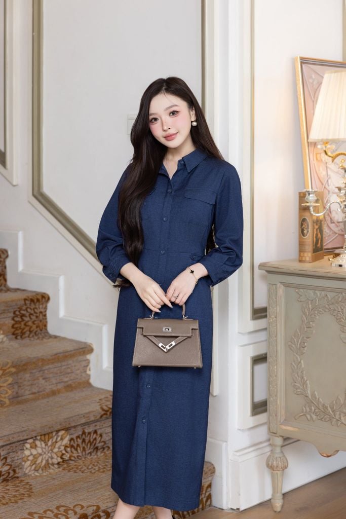  ĐẦM THIẾT KẾ CỔ BẺ D09252 