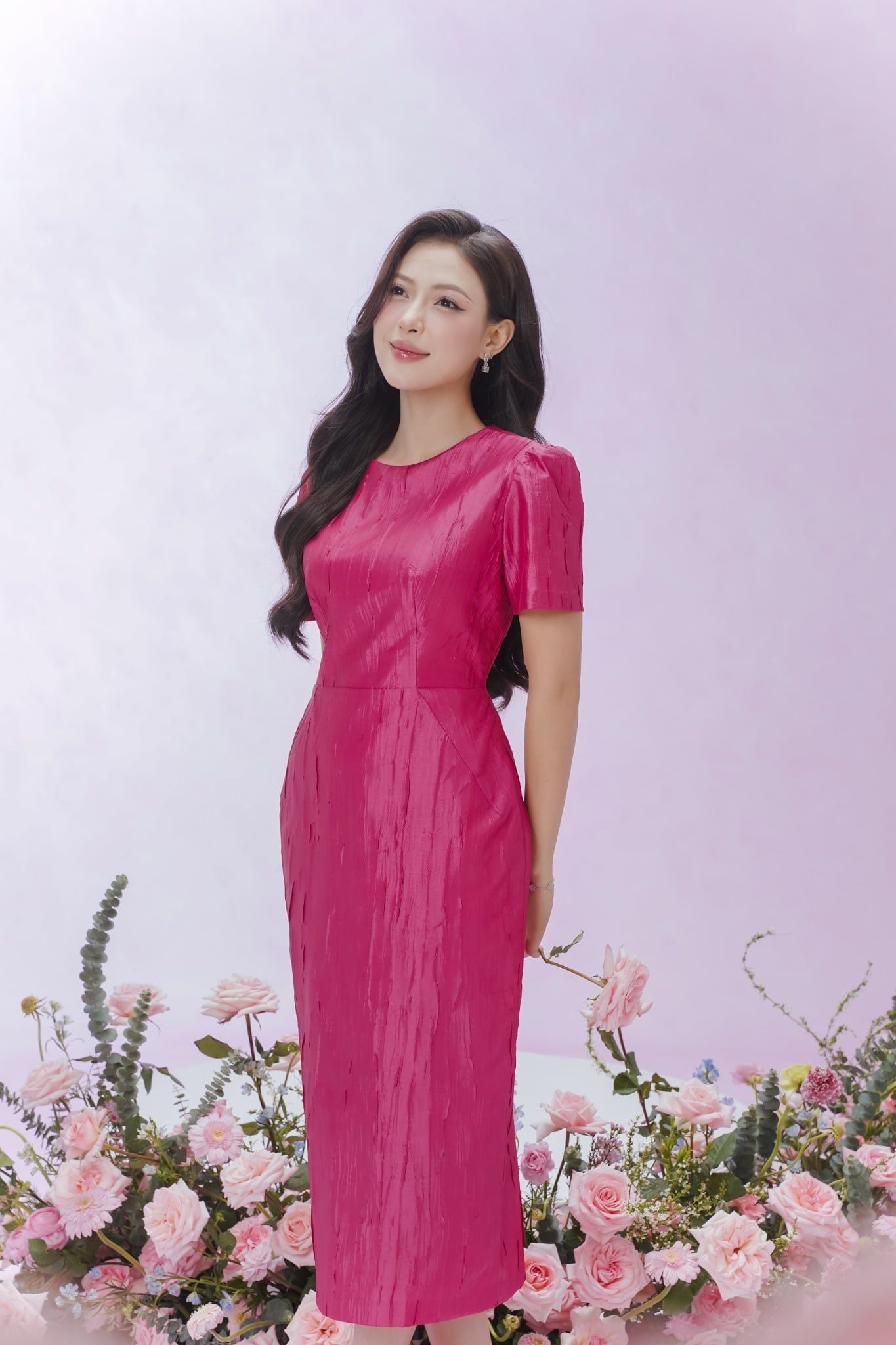 ĐẦM THIẾT KẾ VAI BỒNG D09432