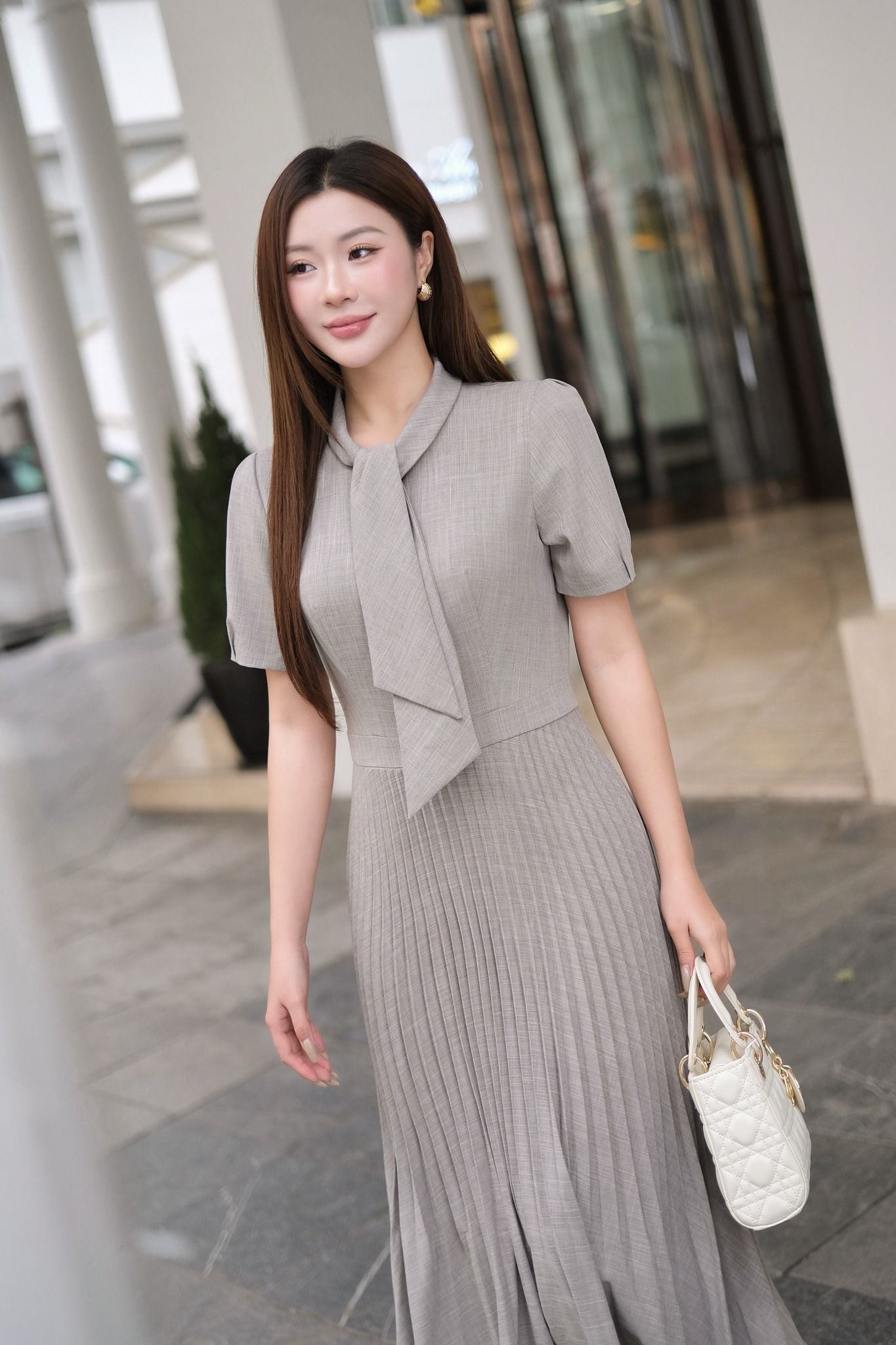 ĐẦM XẾP LI THIẾT KẾ D09482