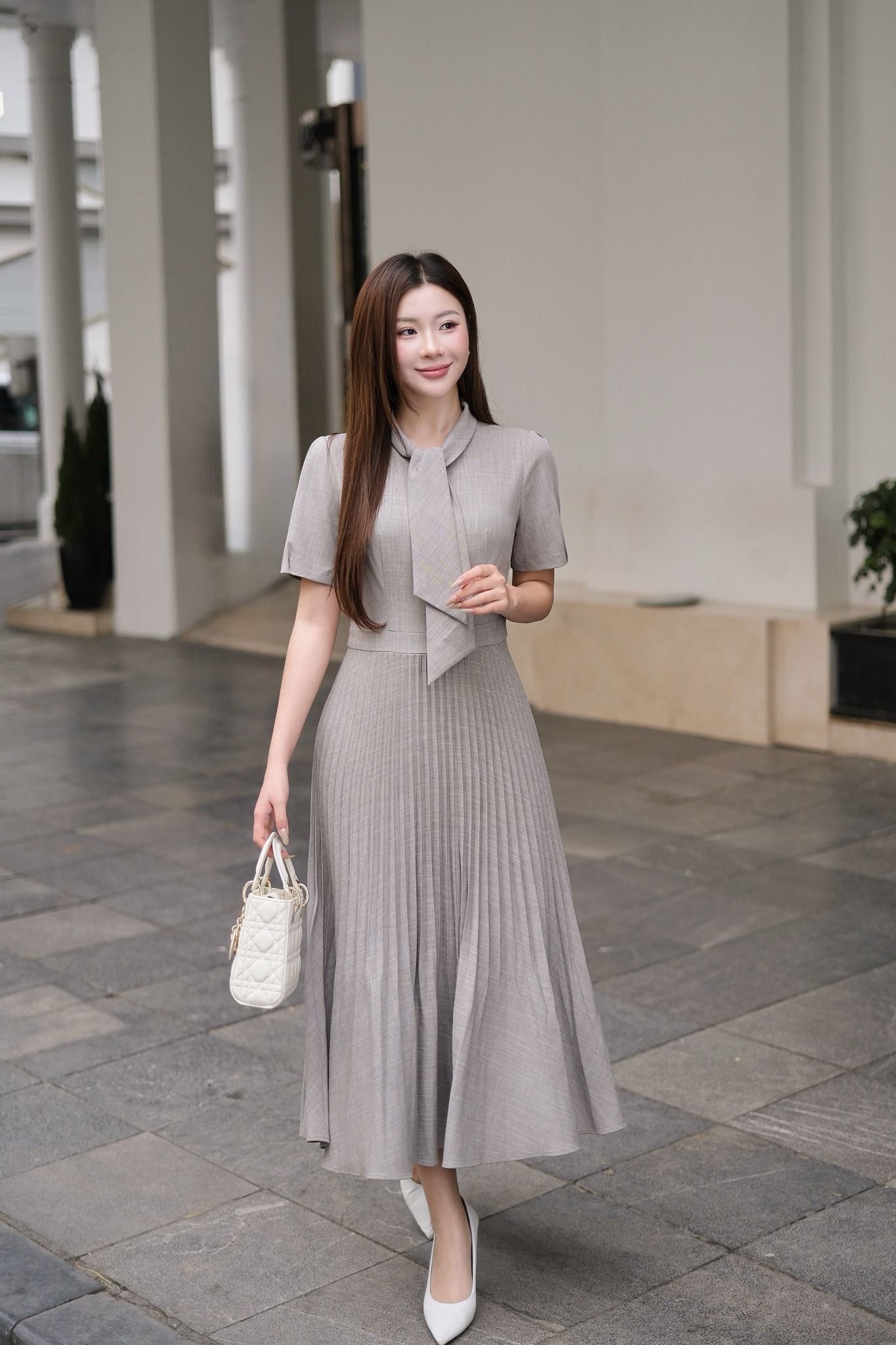 ĐẦM XẾP LI THIẾT KẾ D09482