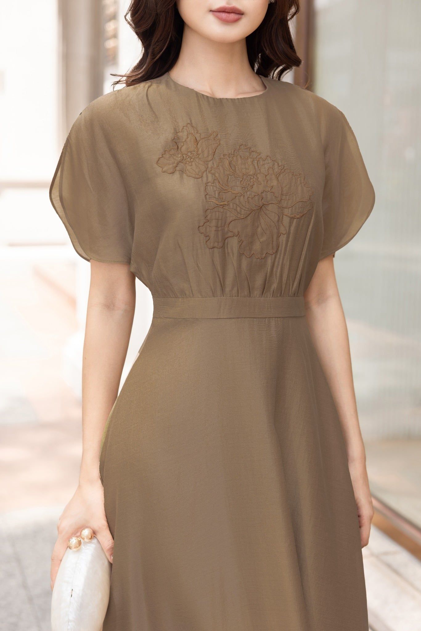 ĐẦM THÊU HOA D09842