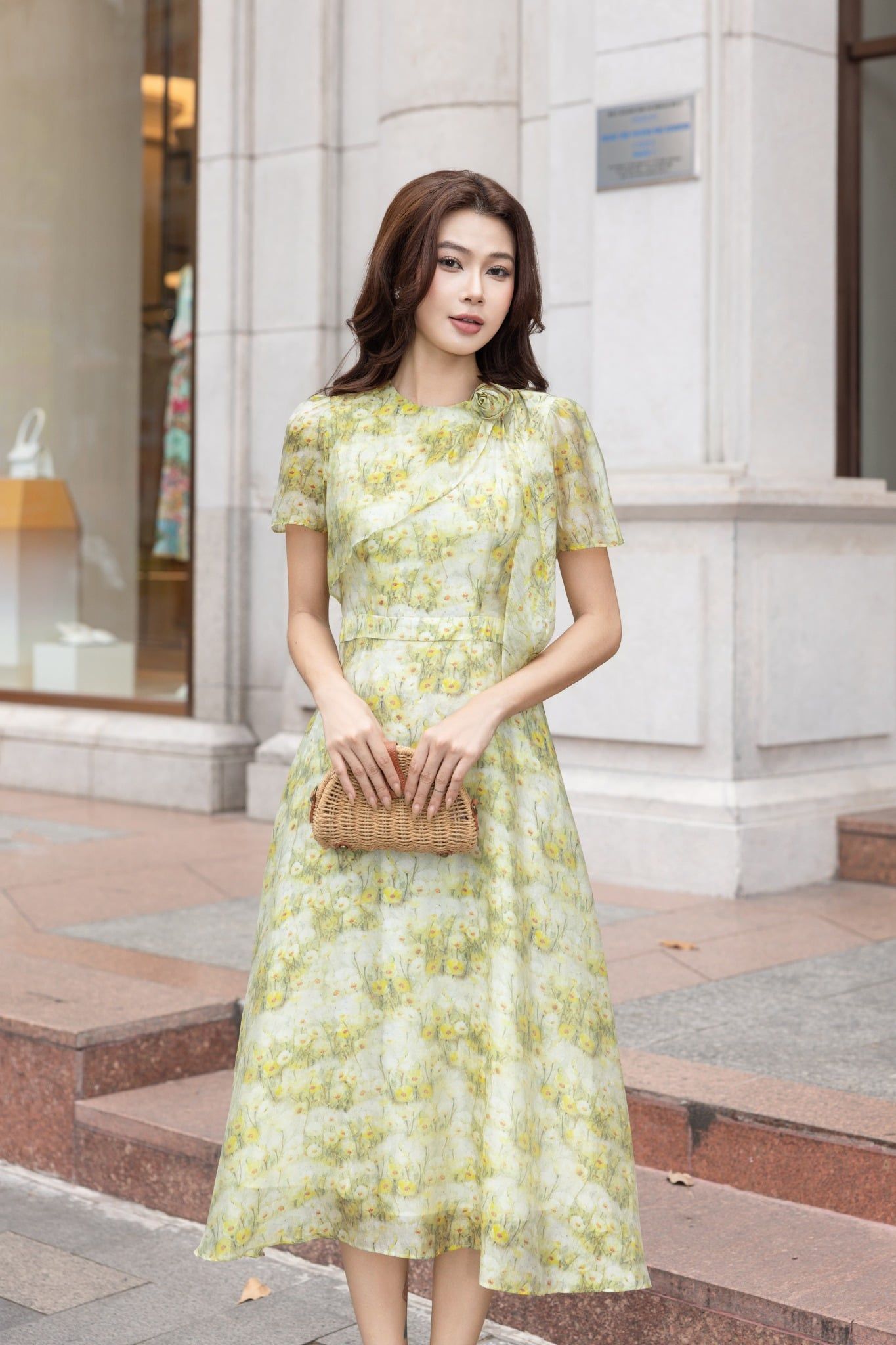 ĐẦM HOA VÀNG D09922