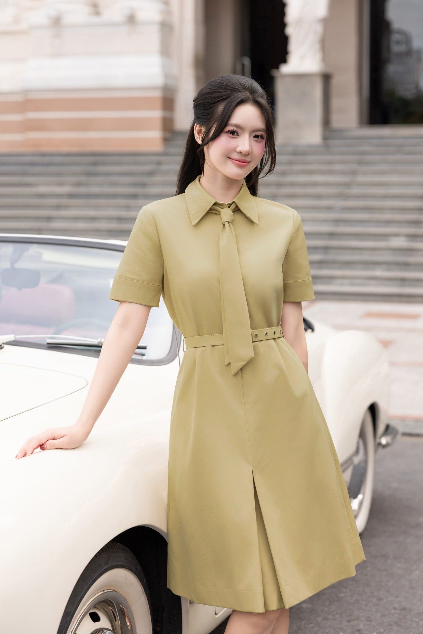 ĐẦM KAKI PHỐI CAVAT D09972