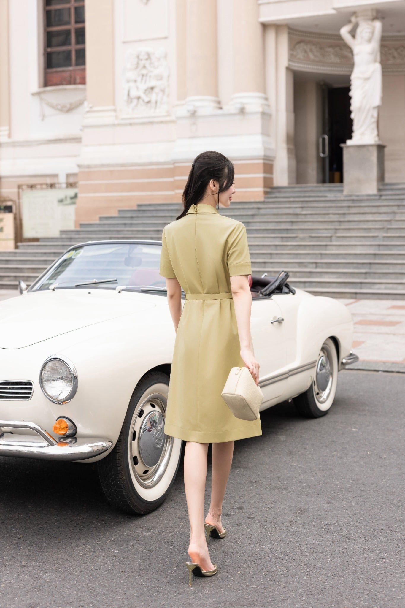 ĐẦM KAKI PHỐI CAVAT D09972