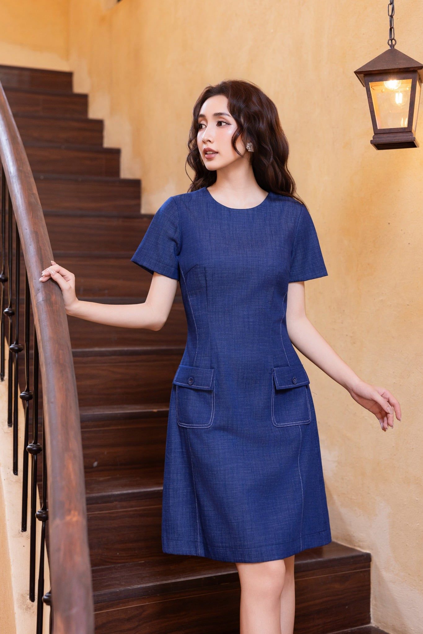 ĐẦM THIẾT KẾ PHỐI TÚI D10182