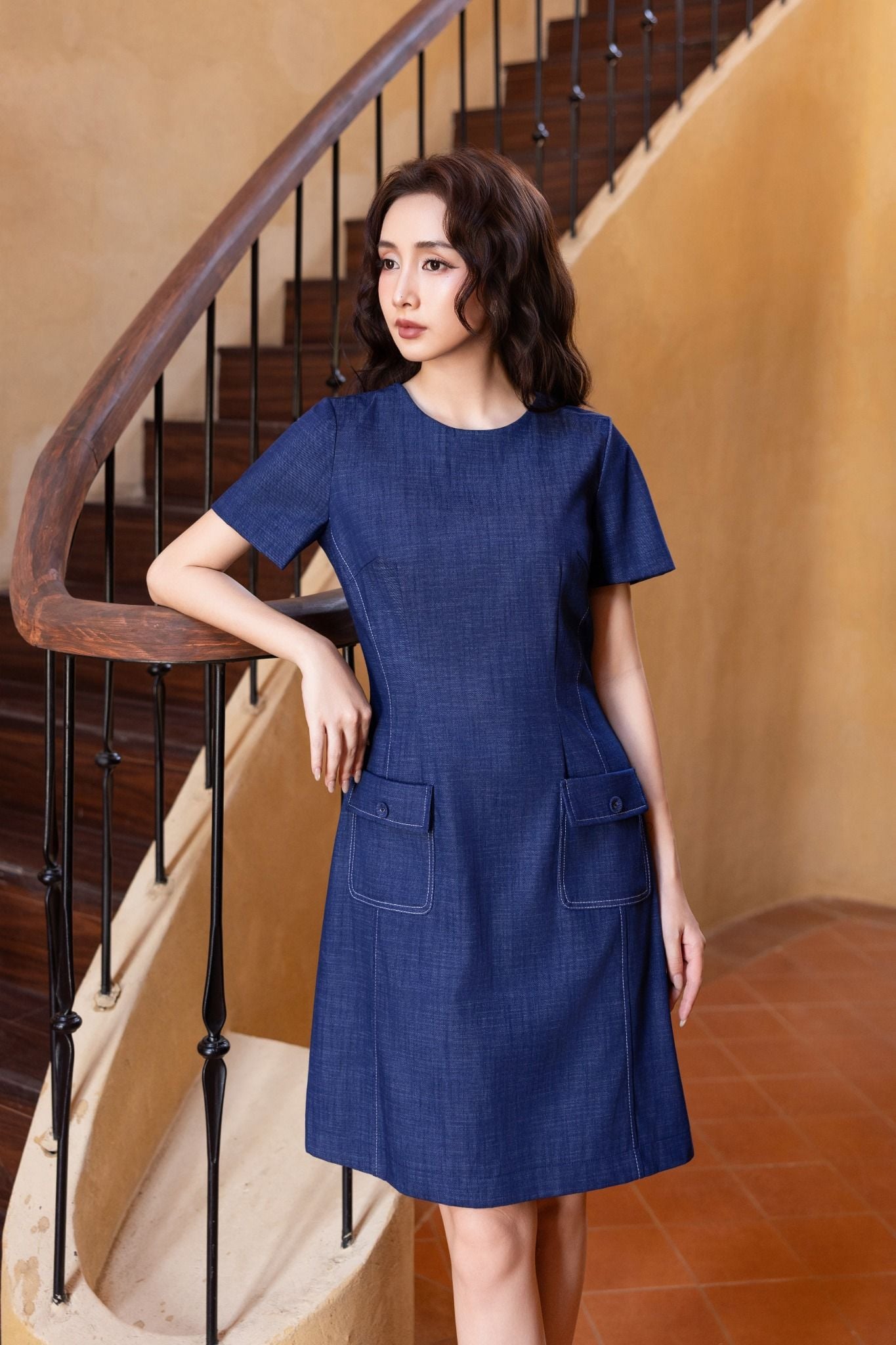 ĐẦM THIẾT KẾ PHỐI TÚI D10182