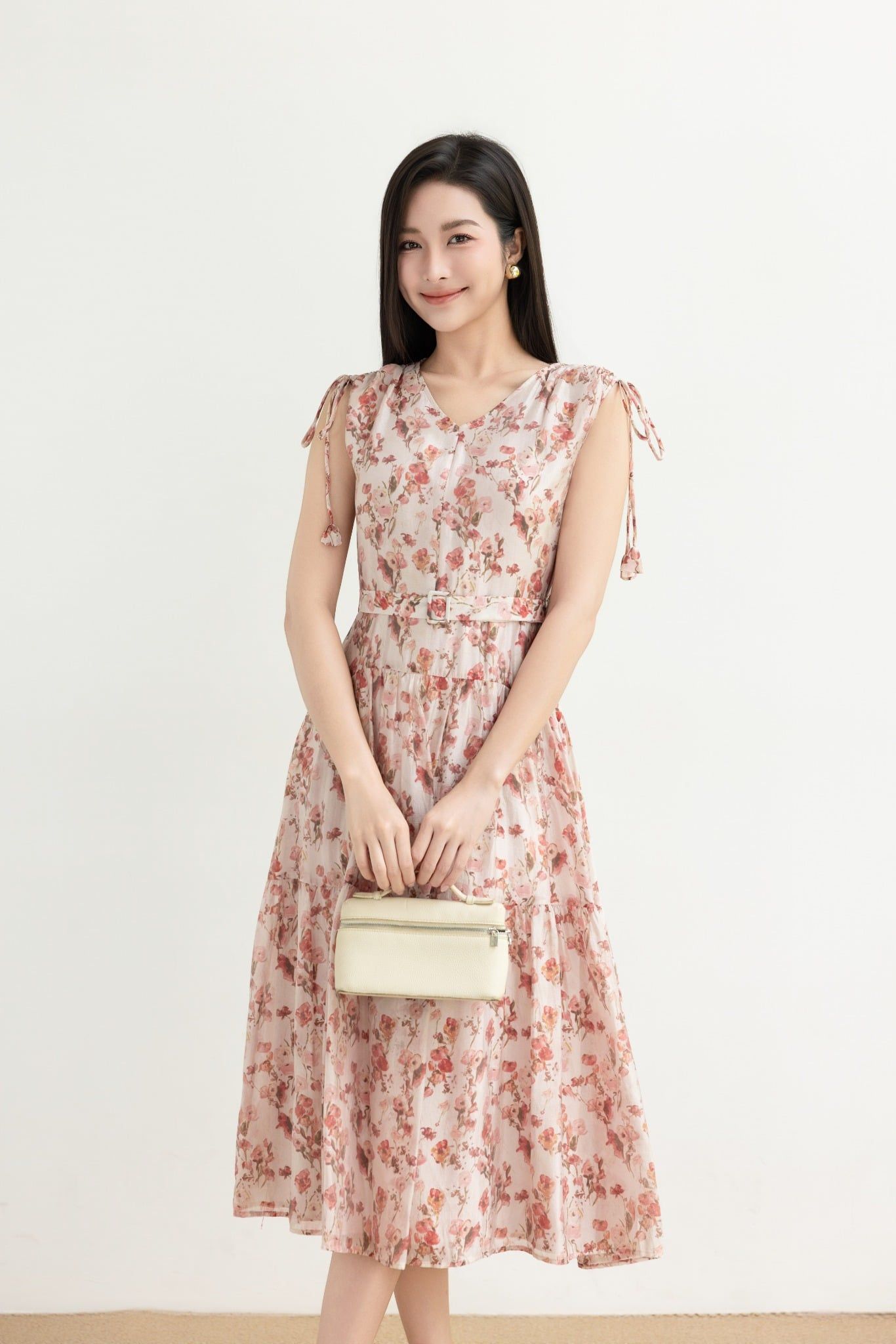 ĐẦM TƠ HOA RÚT VAI D10352