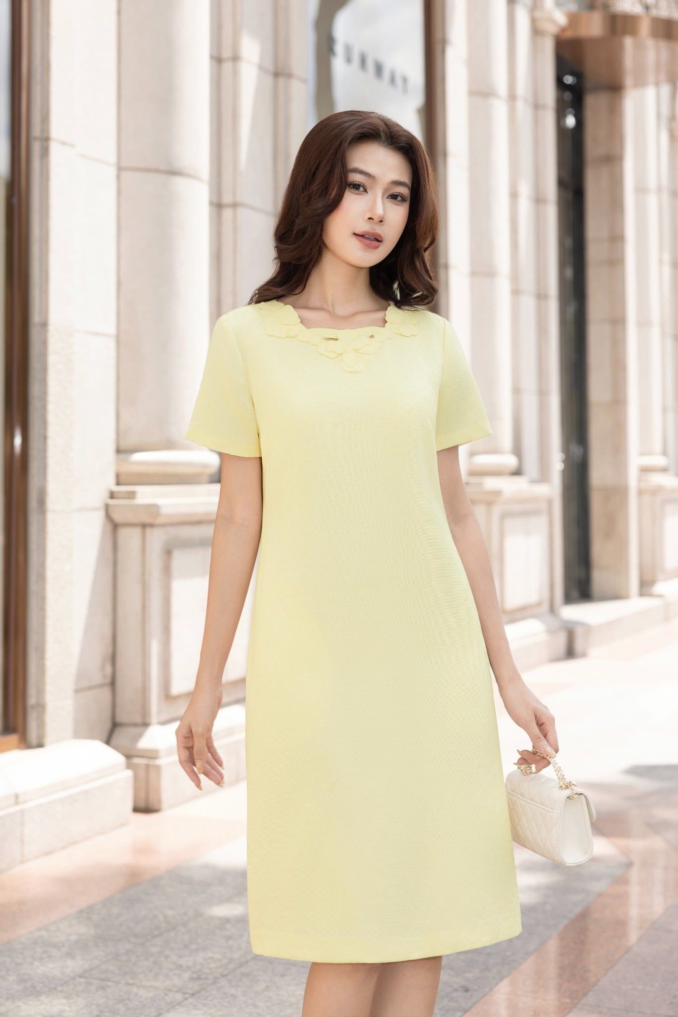 ĐẦM SUÔNG ĐÁP HOA NỔI D10652