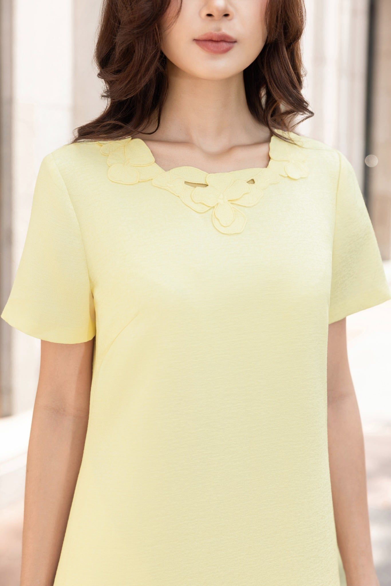 ĐẦM SUÔNG ĐÁP HOA NỔI D10652