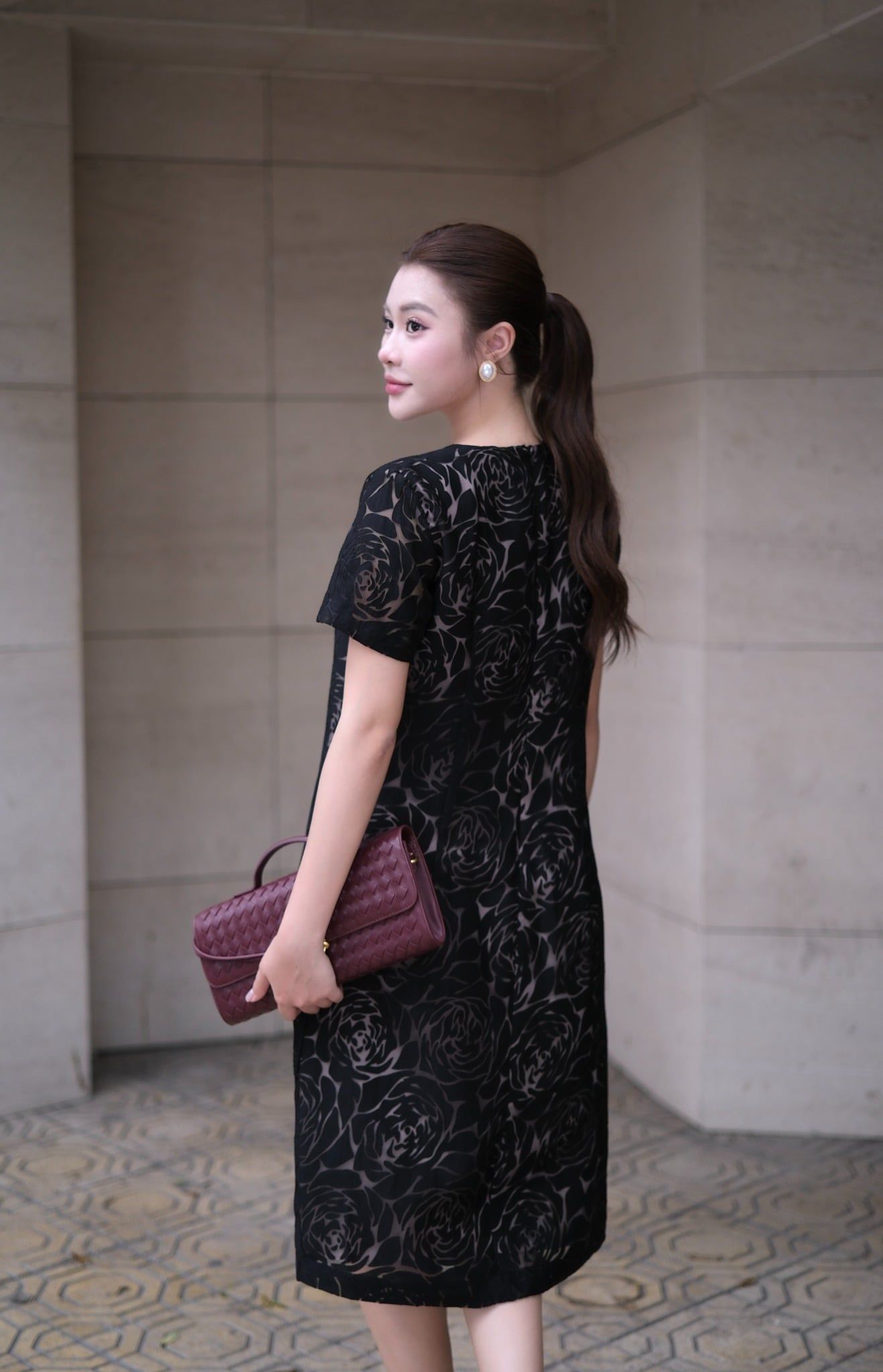 ĐẦM SUÔNG PHỐI HOẠ TIẾT D10672