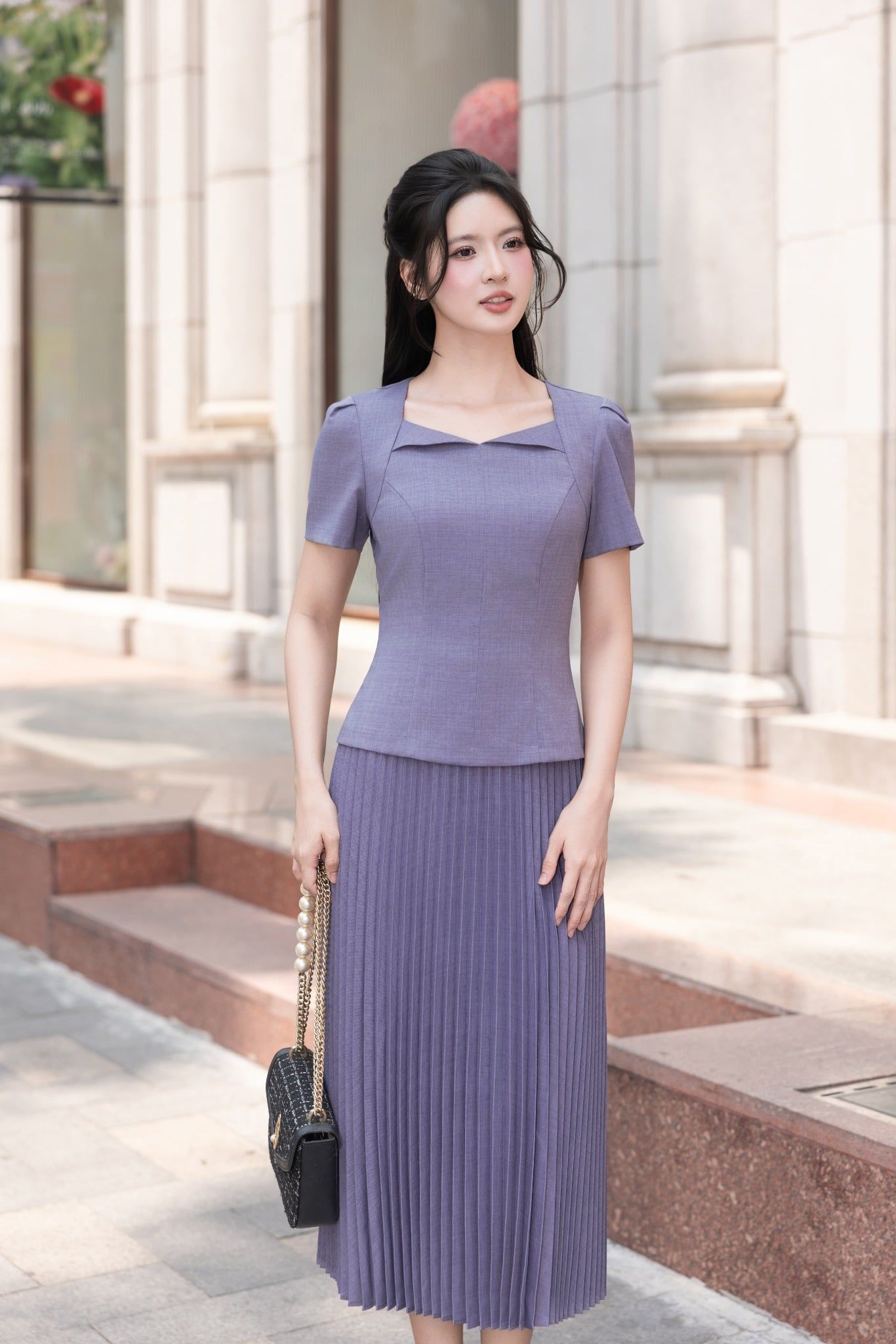 ĐẦM LIỀN XẾP LI D10692