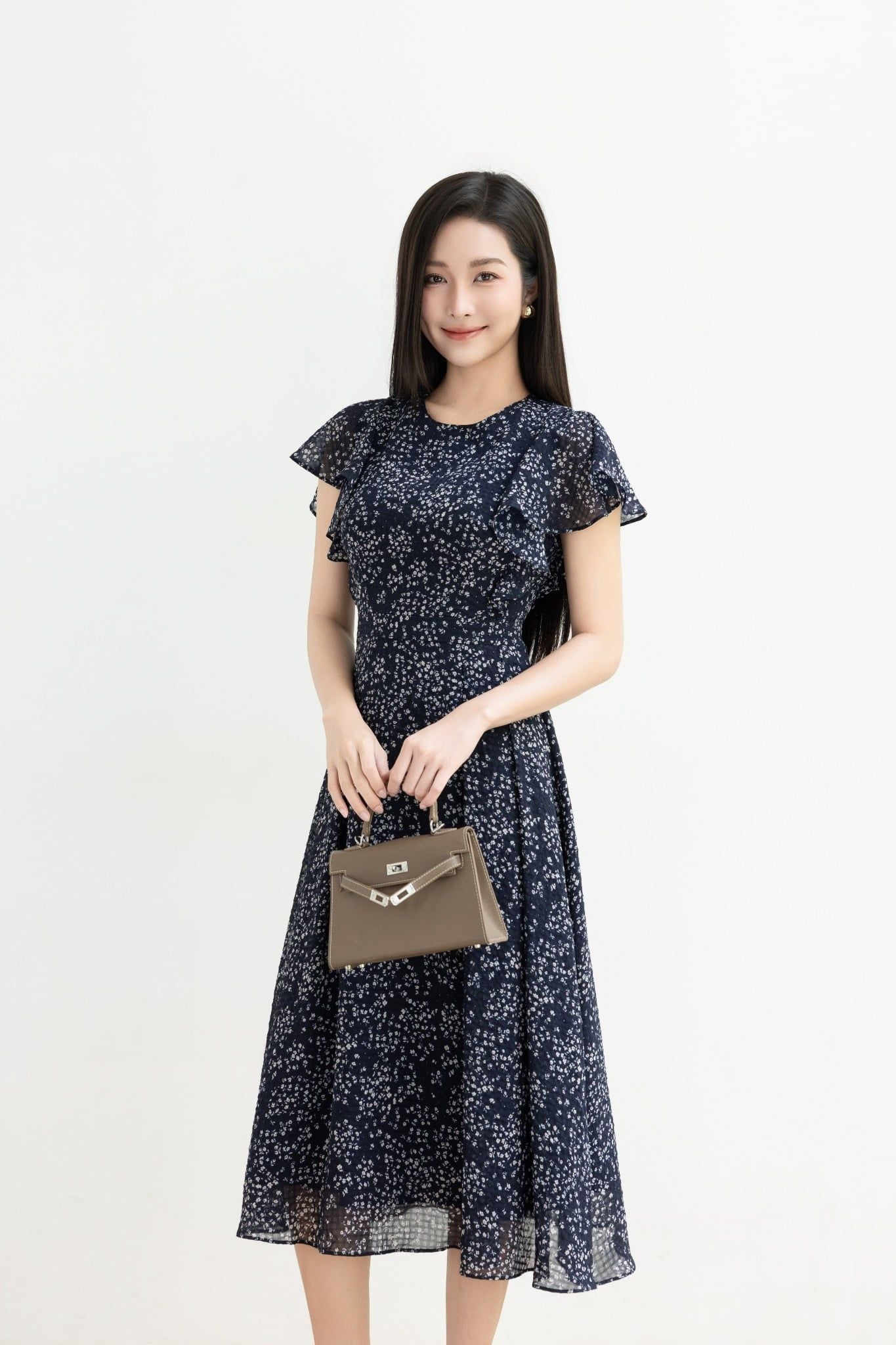 ĐẦM VOAN HOA NHÍ D10882
