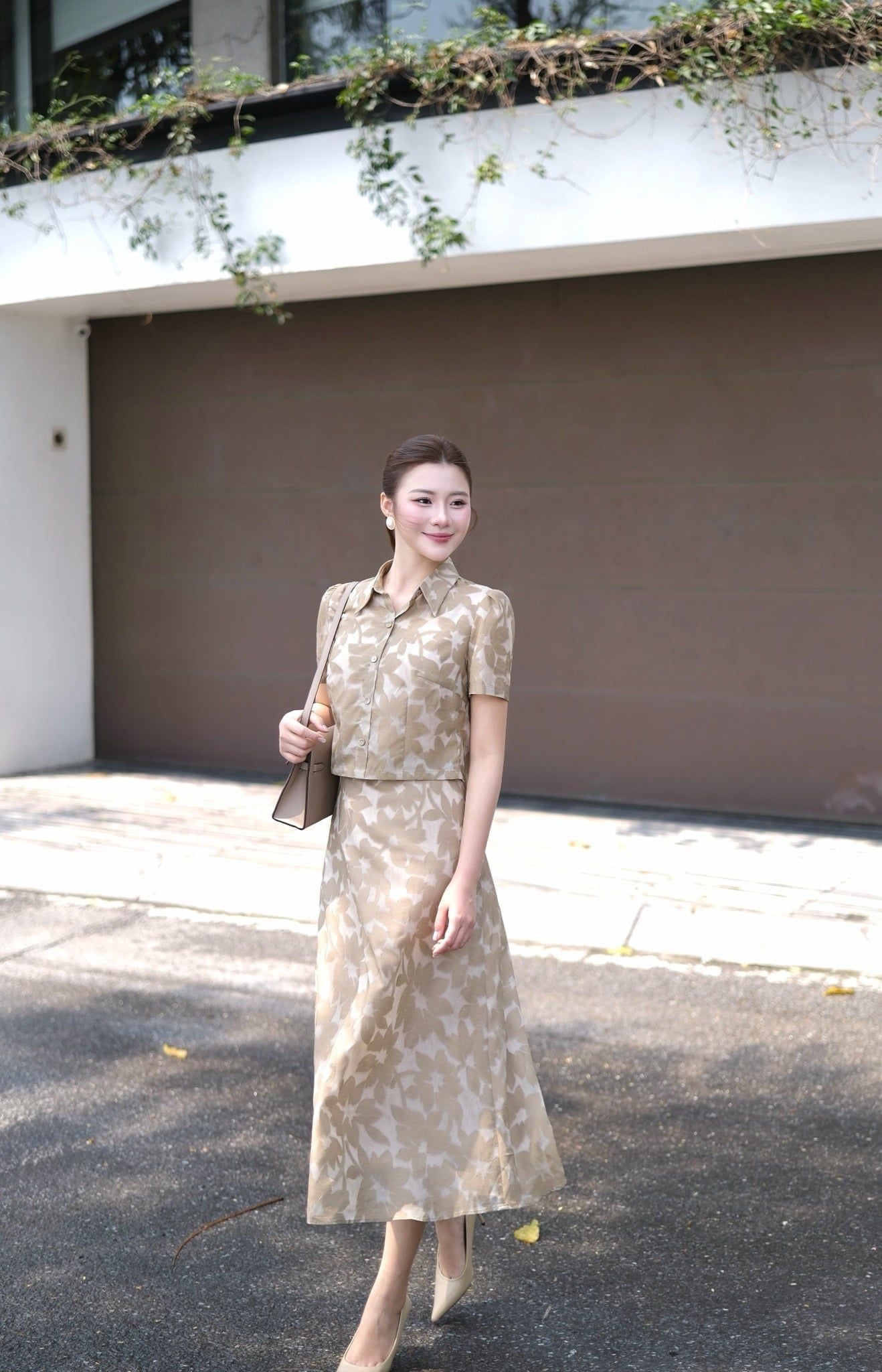 ĐẦM LIỀN CỔ BẺ D10982