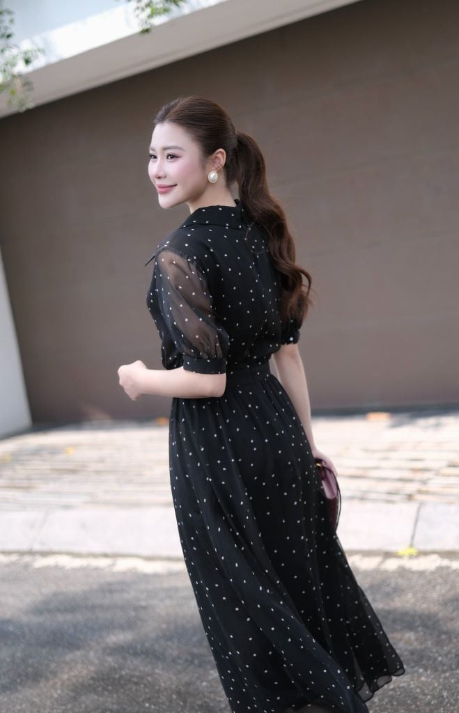  ĐẦM VOAN HOẠ TIẾT D11142 