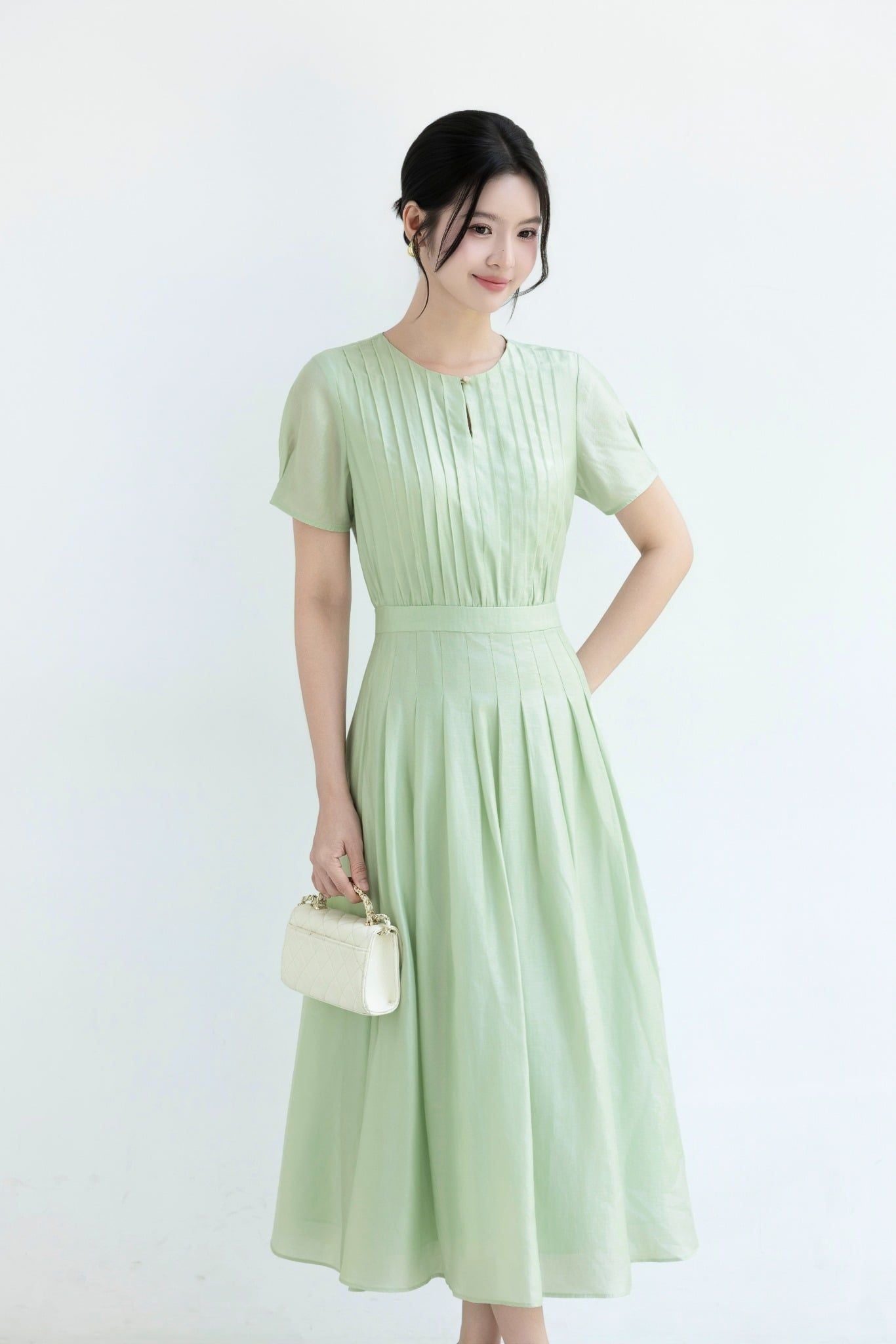 ĐẦM XẾP LI D11202