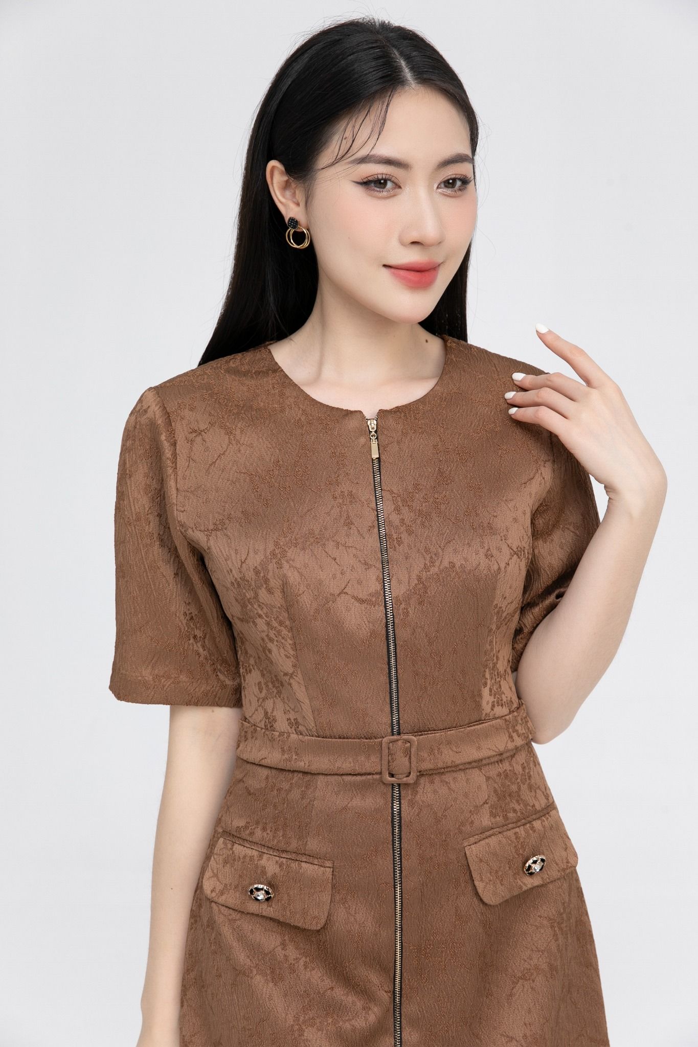 ĐẦM GẤM TAY LỠ D16222