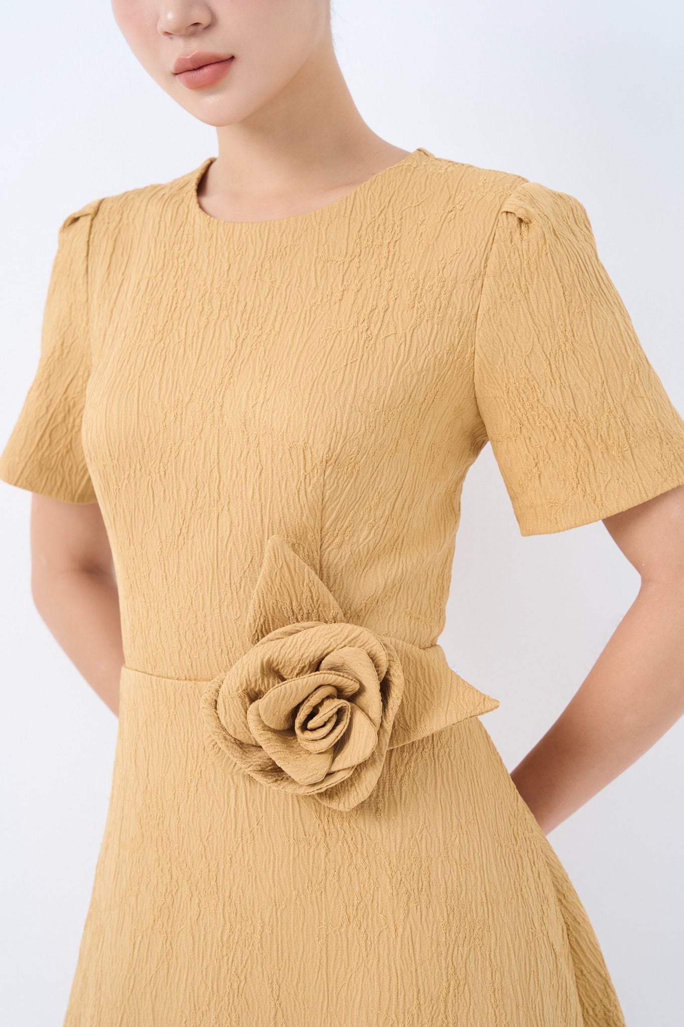 ĐẦM TAY BỒNG PHỐI HOA 3D D41462