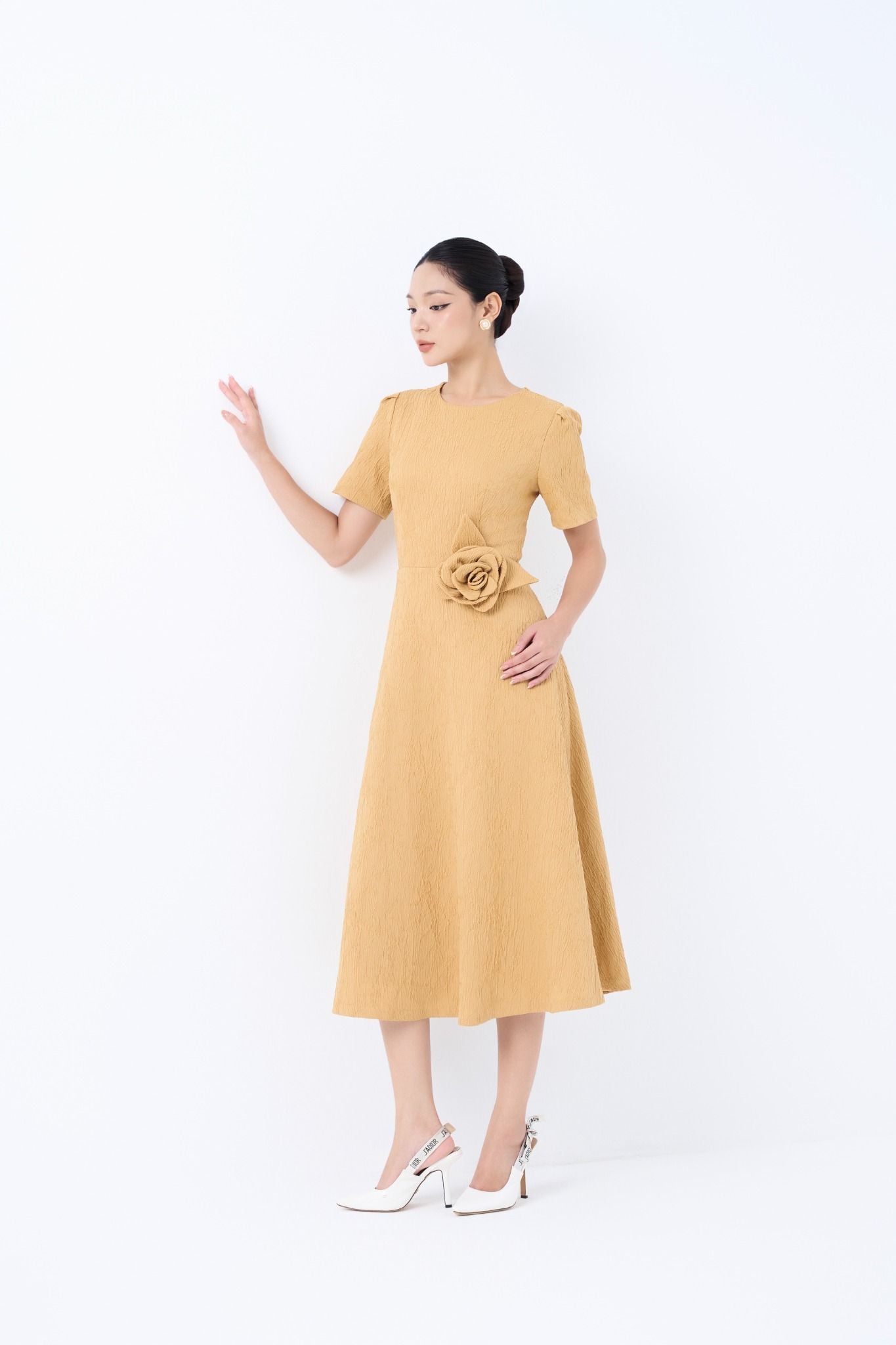 ĐẦM TAY BỒNG PHỐI HOA 3D D41462