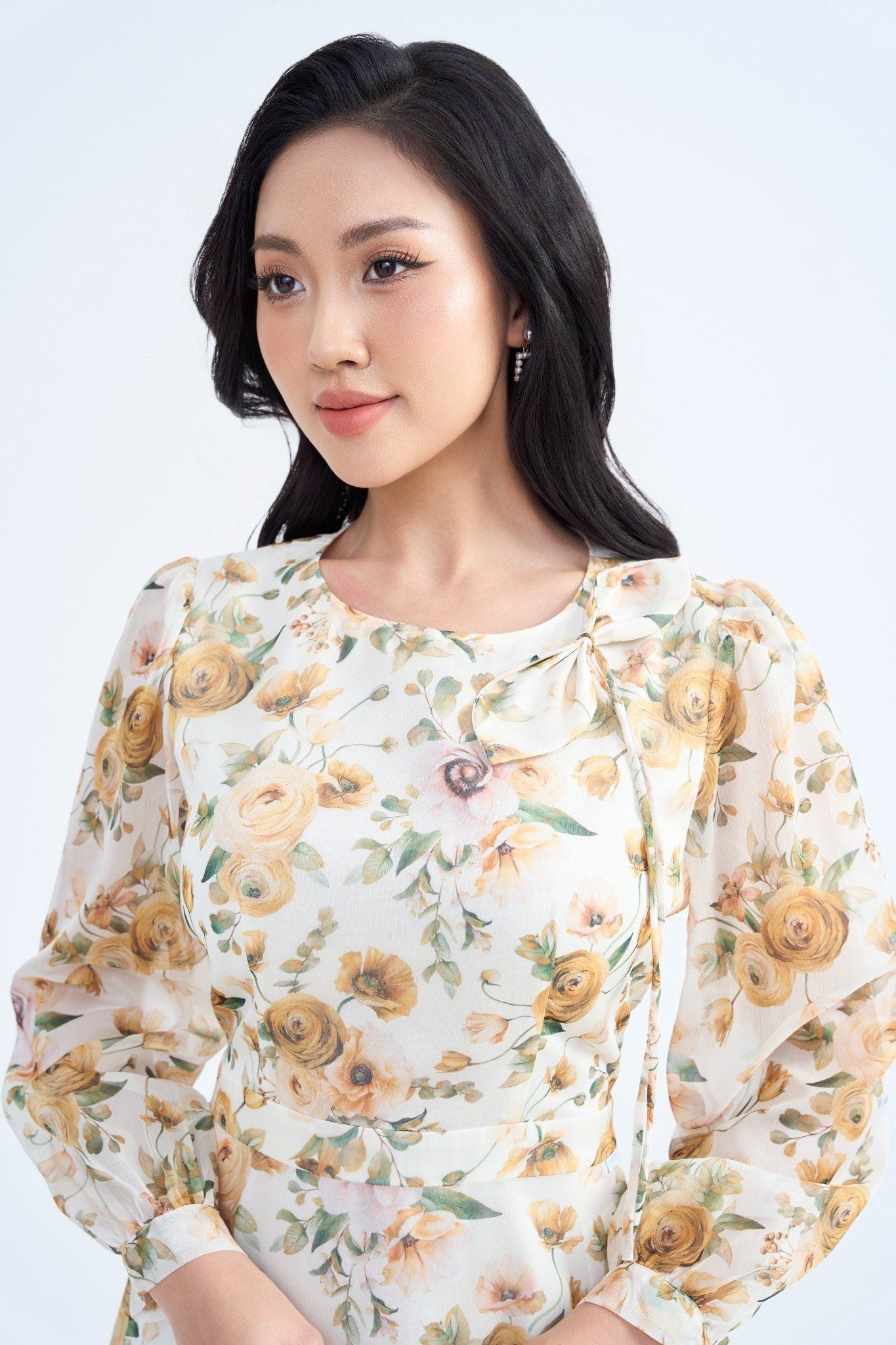 ĐẦM VOAN HOA D42492