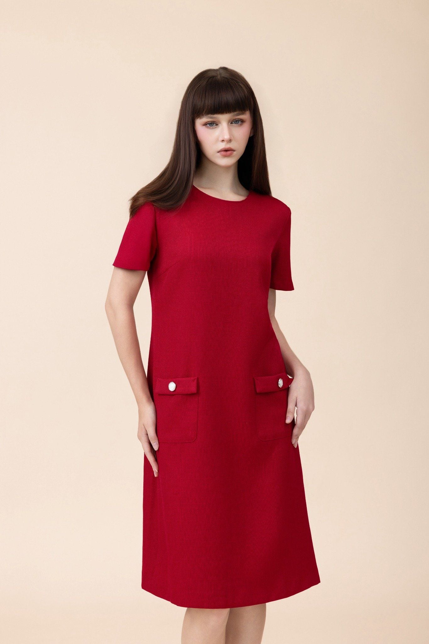 ĐẦM SUÔNG ĐỎ D64022