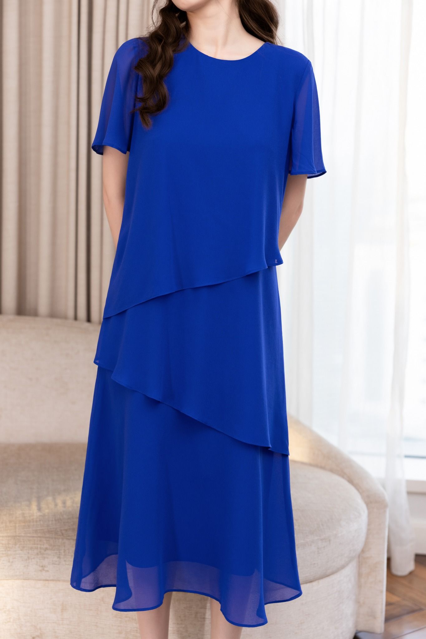 ĐẦM VOAN SUÔNG D64032