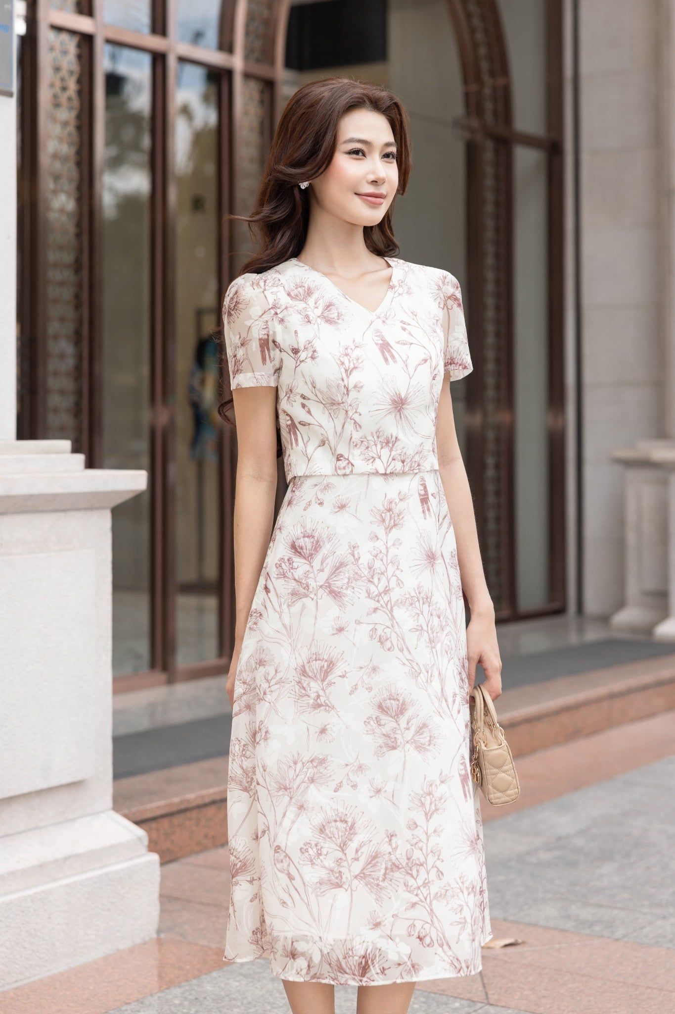 ĐẦM HOA THIẾT KẾ D64042