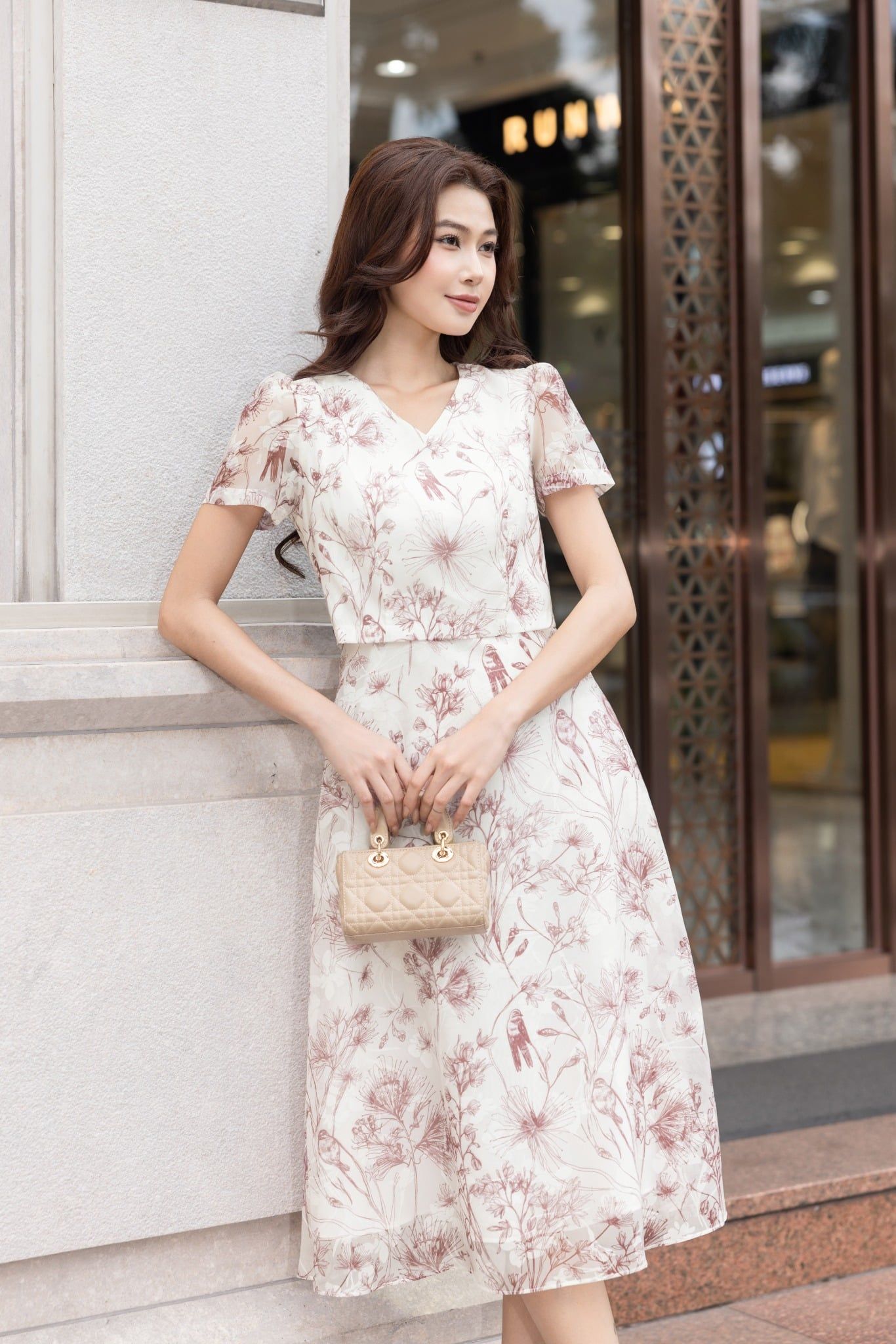 ĐẦM HOA THIẾT KẾ D64042